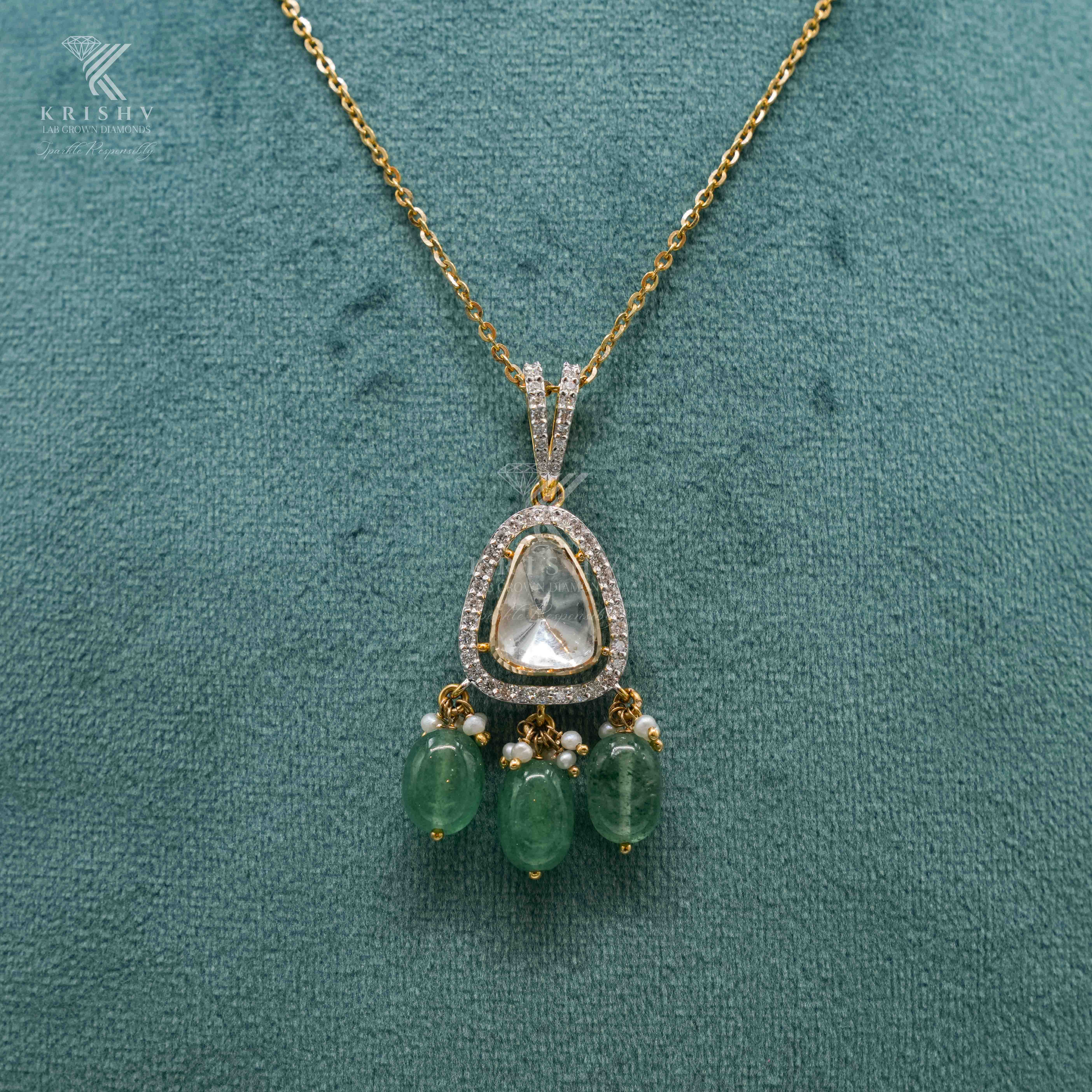 Krishv Lab Grown Diamonds - PolkI Pendent
