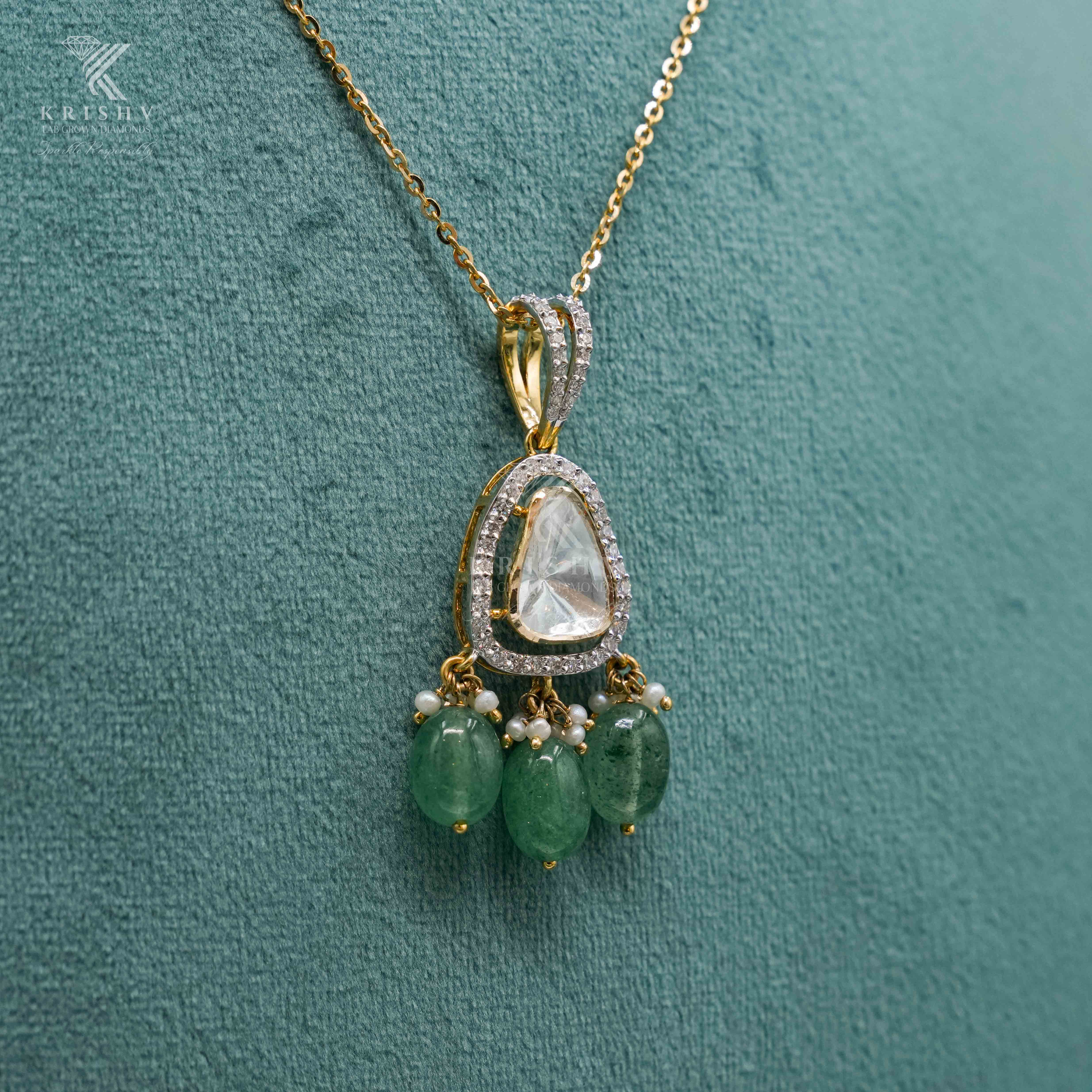 Krishv Lab Grown Diamonds - PolkI Pendent