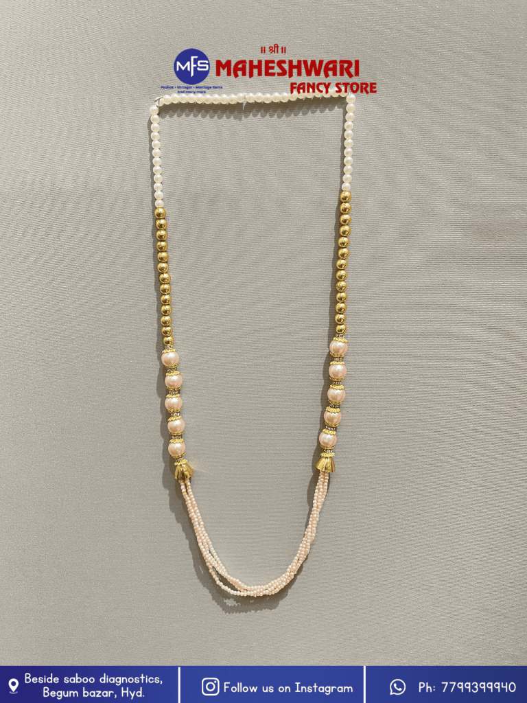 Fancy Moti and Beads Swagat Mala