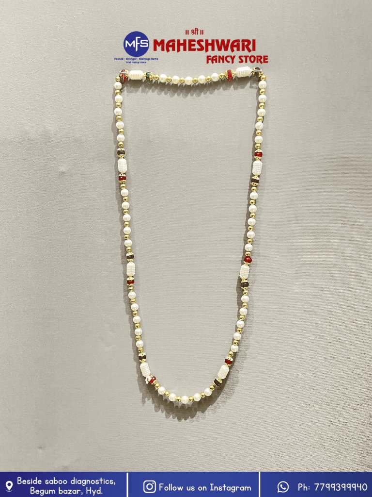 Fancy Moti and Beads Swagat Mala