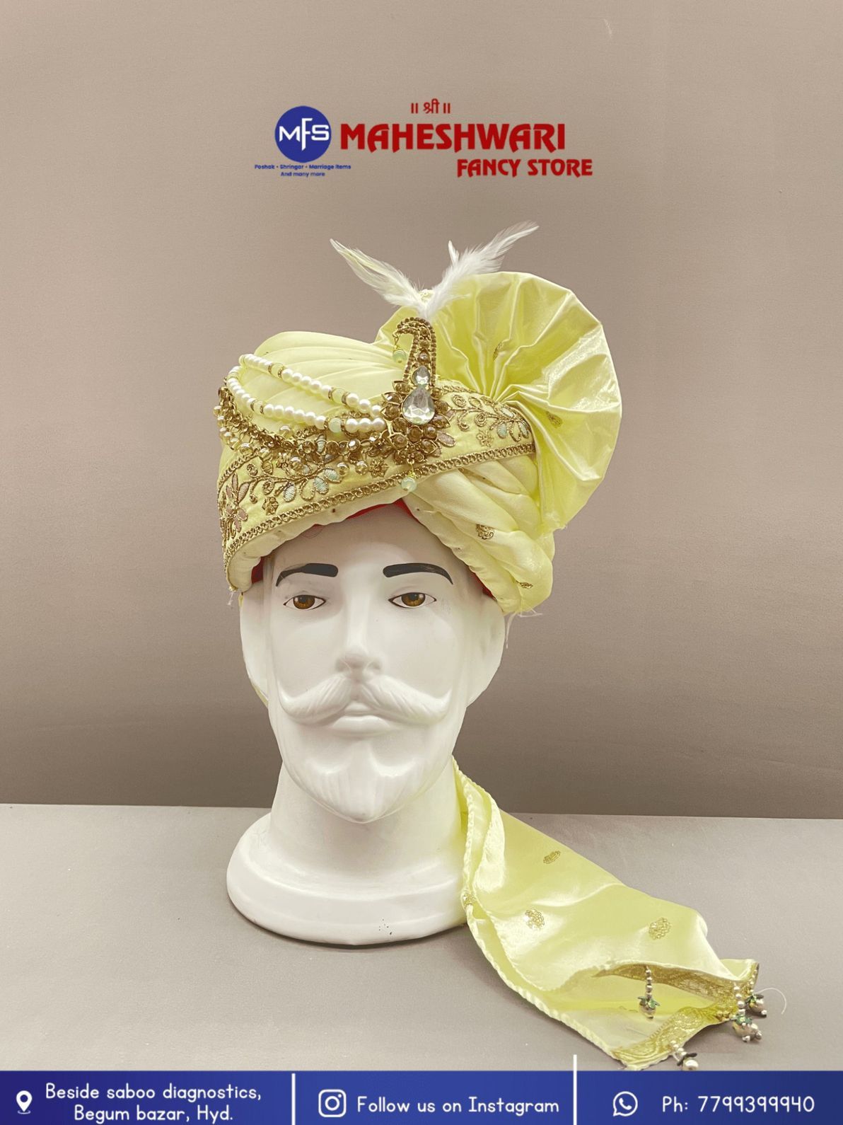 Fancy Pista Green Dulha Pagdi