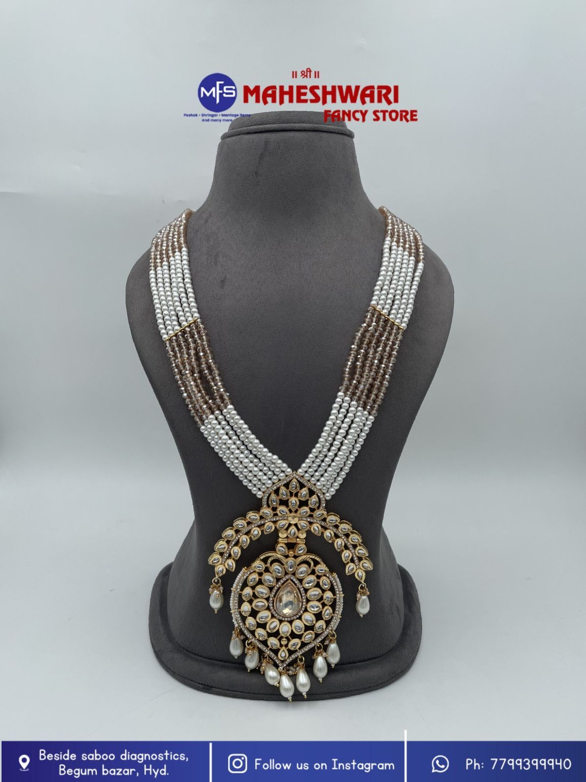 MFS Wedding Essentials - Fancy Moti Pendant Dulha Mala