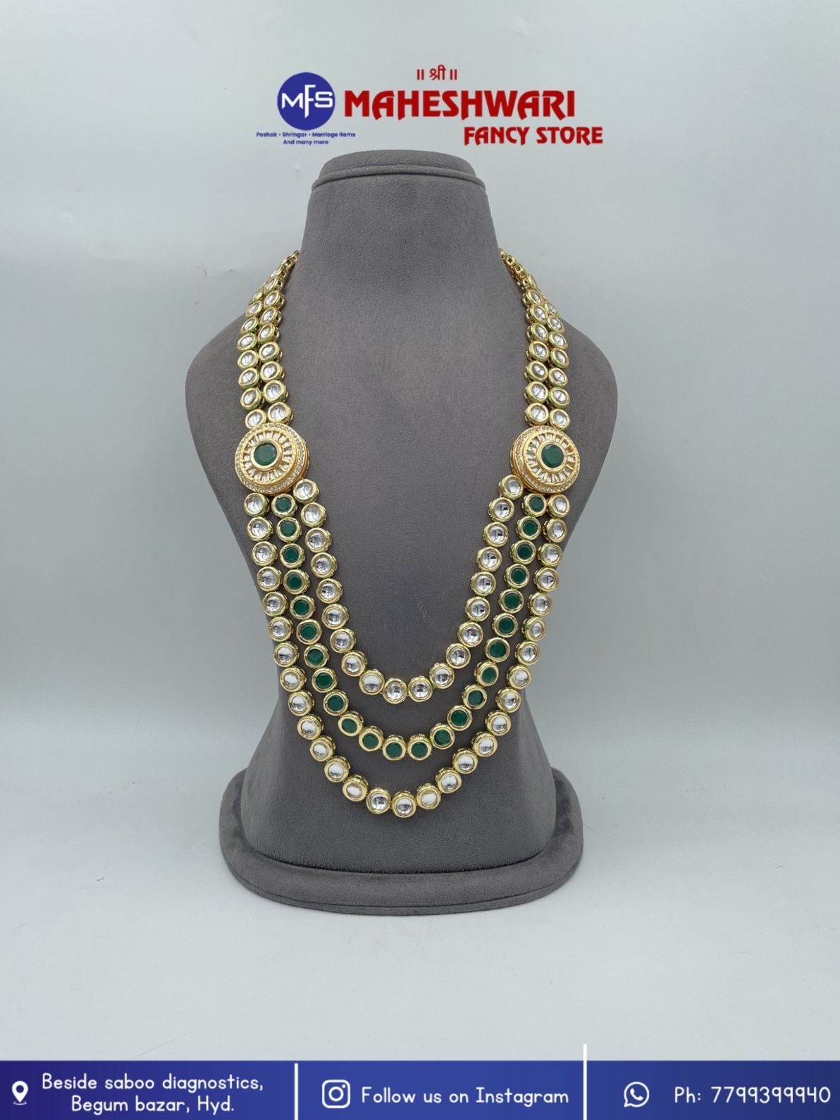 MFS Wedding Essentials - Kundan Stone Dulha Mala