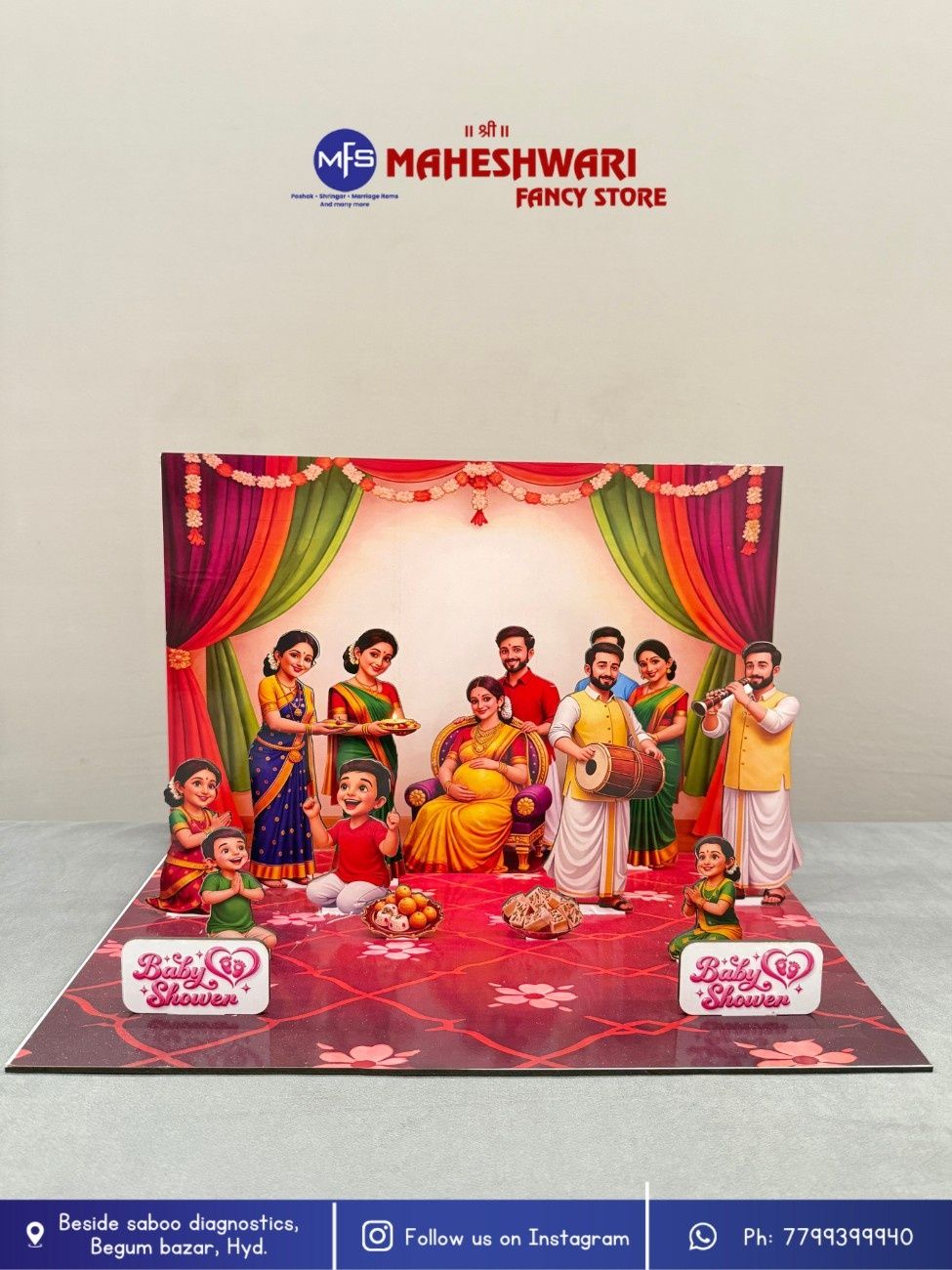 Baby Shower Decorative Dolls Set