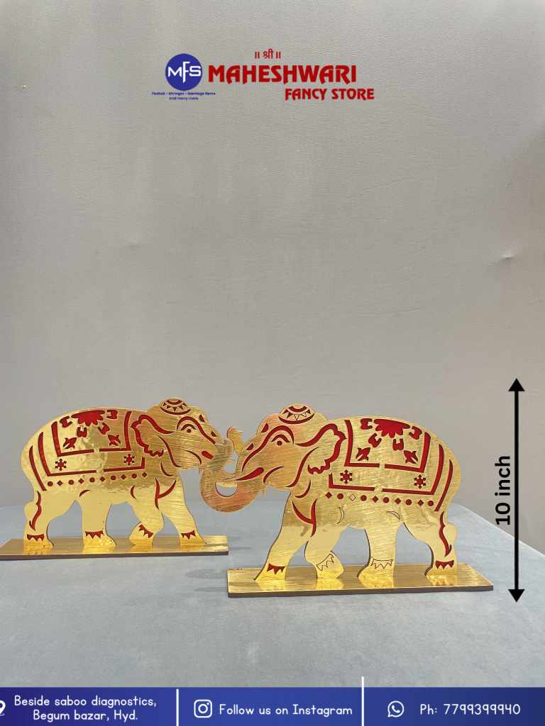 Golden Elephant Cutout