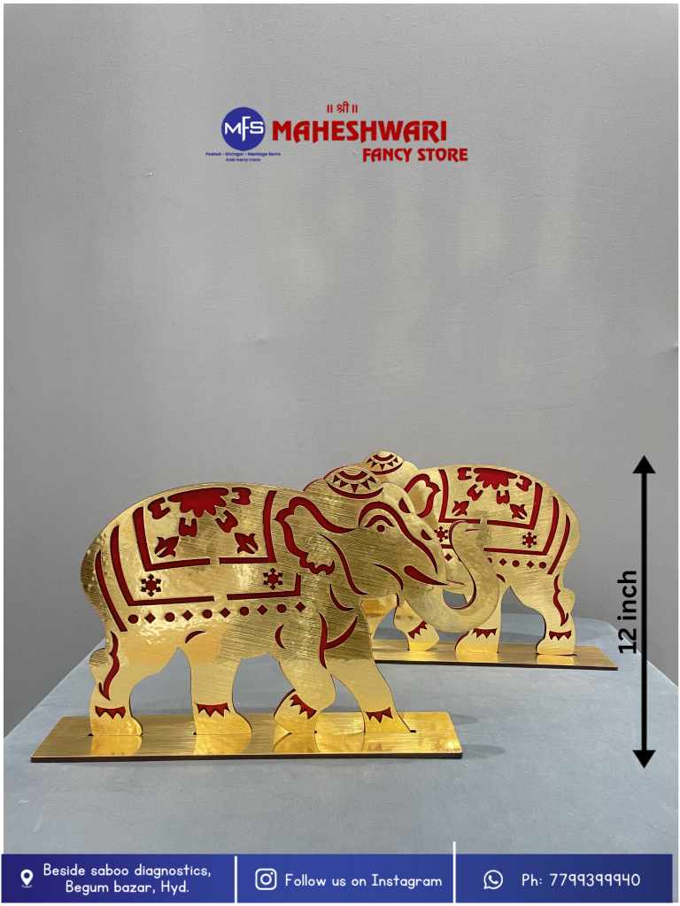 Golden Elephant Cutout