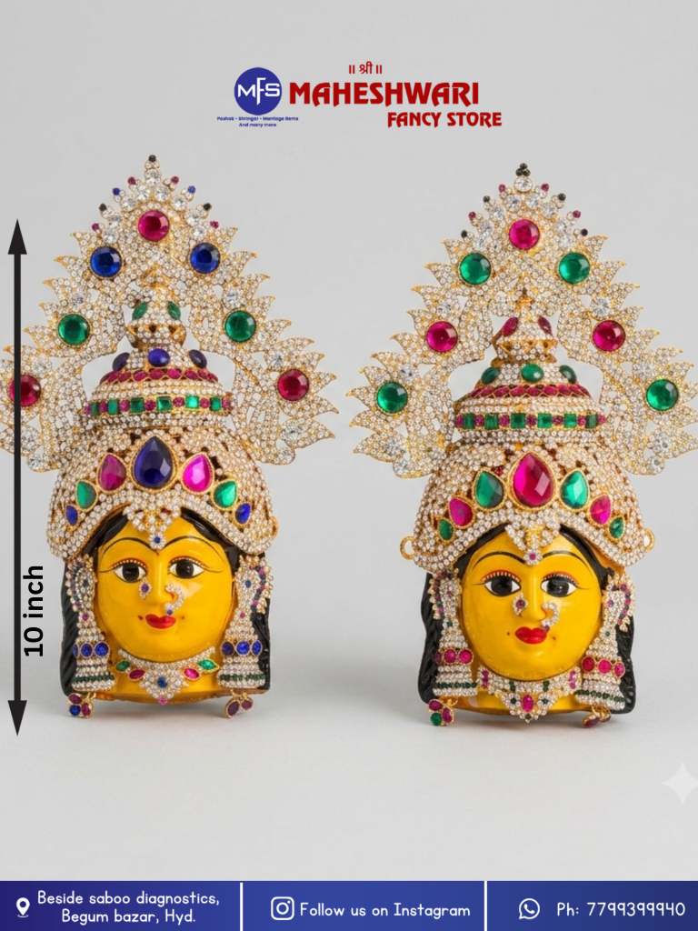 Varalakshmi Stone Chakram Decoration Face