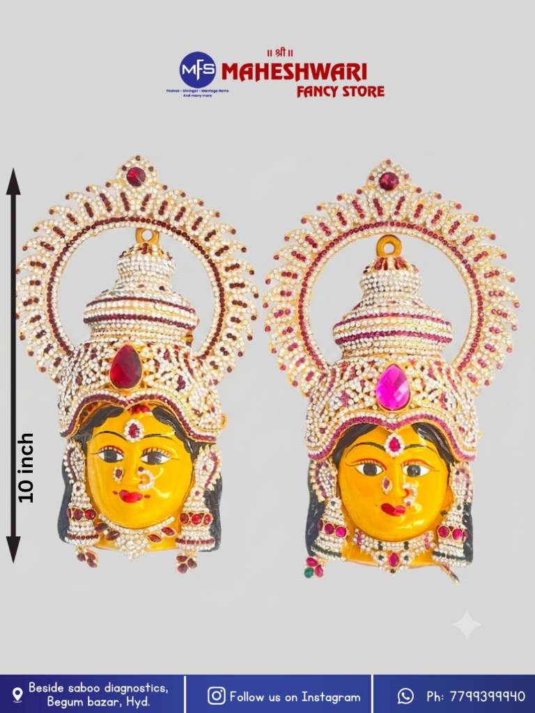 Varalakshmi Stone Chakram Decoration Face