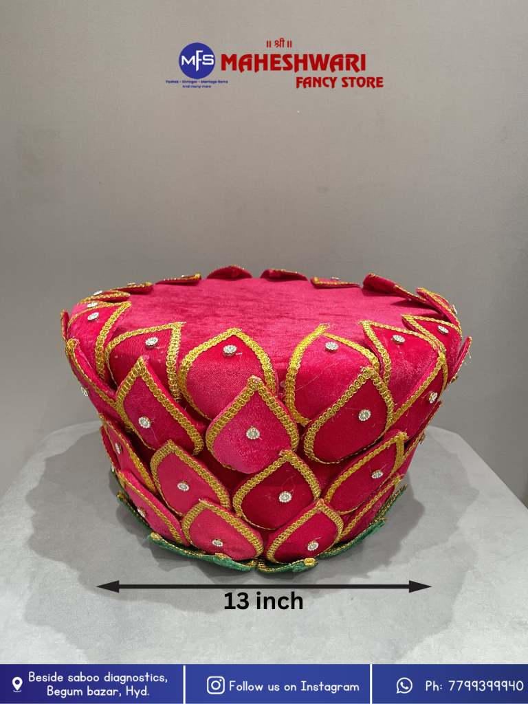 Maheshwari Fancy Store - Velvet Lotus Stand Fancy