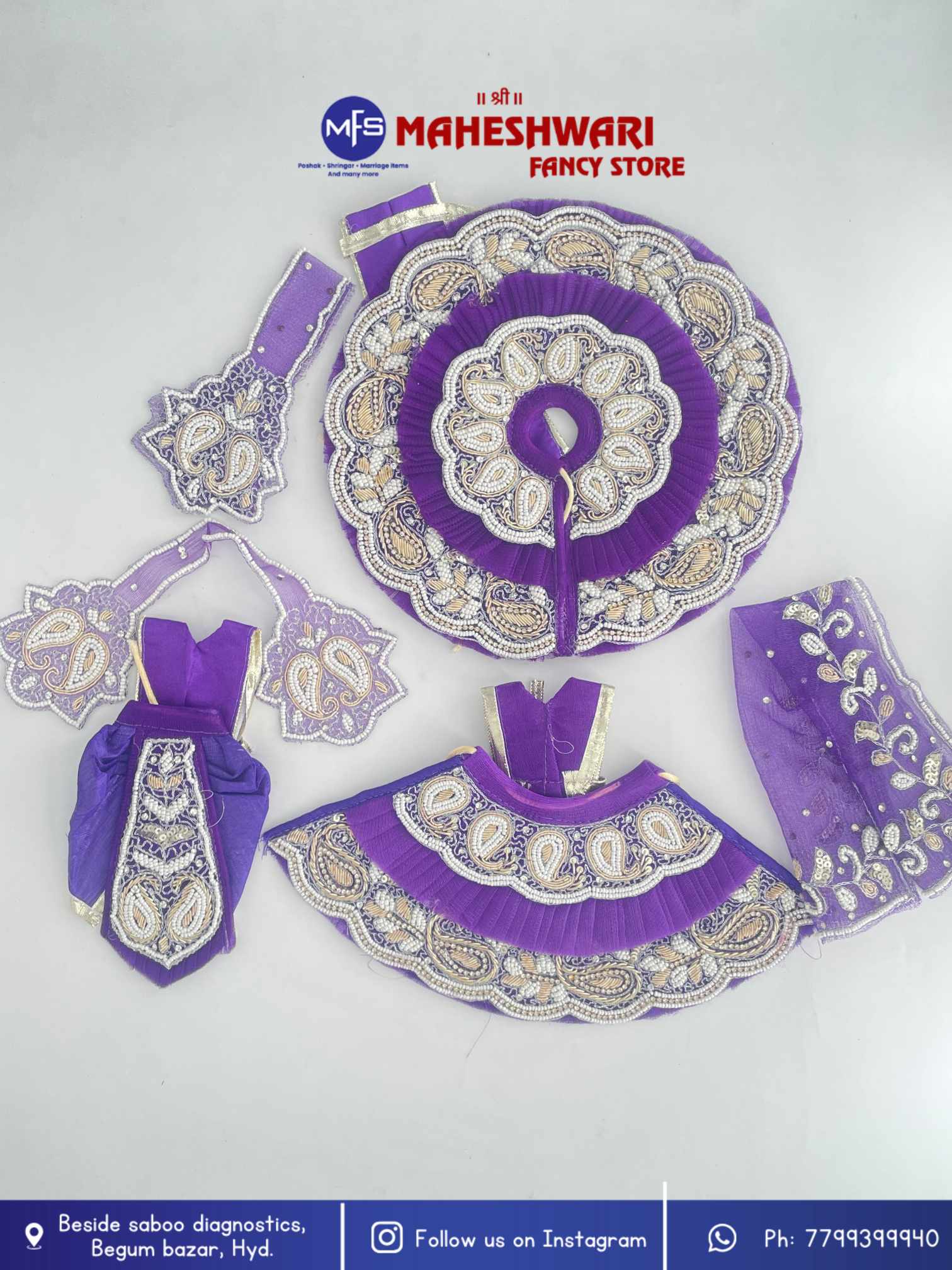 Maheshwari Fancy Store - Laddugopal Fancy Poshak
