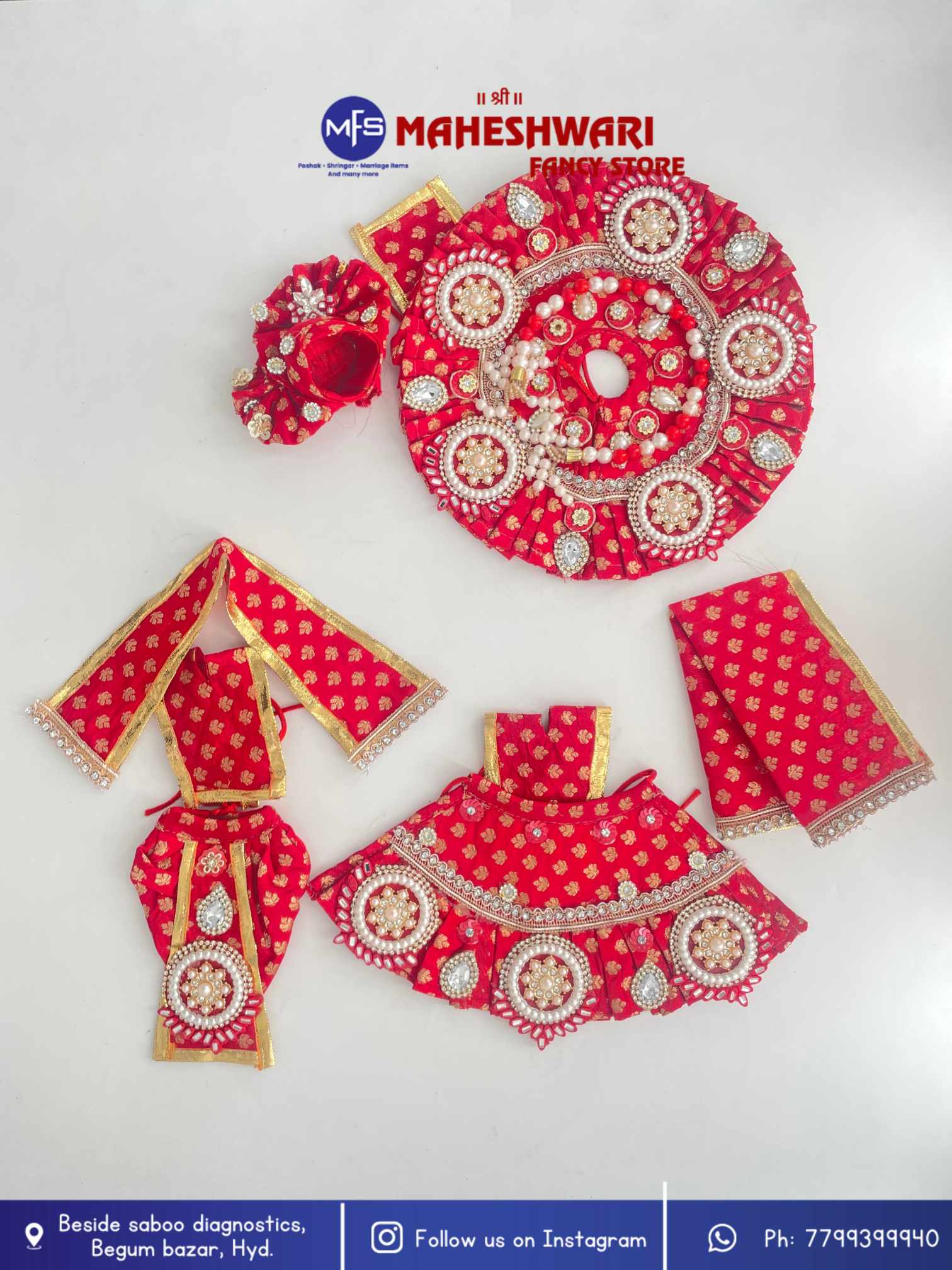 Maheshwari Fancy Store - Laddugopal Fancy Poshak