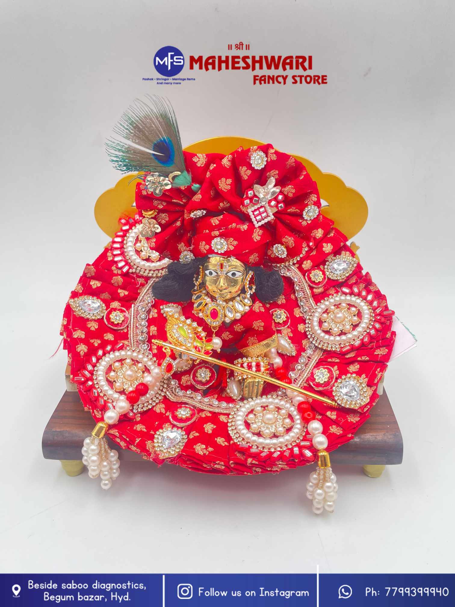 Maheshwari Fancy Store - Laddugopal Fancy Poshak