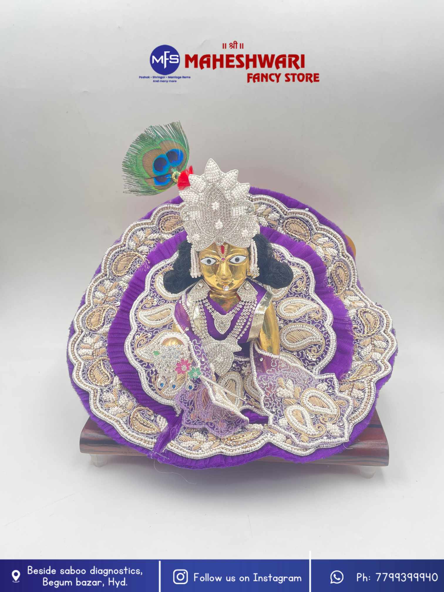 Maheshwari Fancy Store - Laddugopal Fancy Poshak