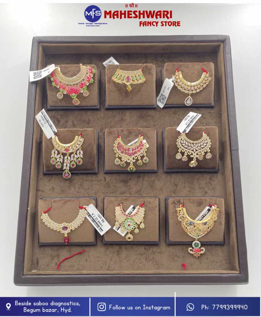 Maheshwari Fancy Store - CZ Laddugopal Choker