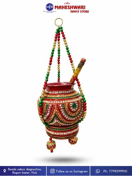 Fancy Kundan Makhan Handi