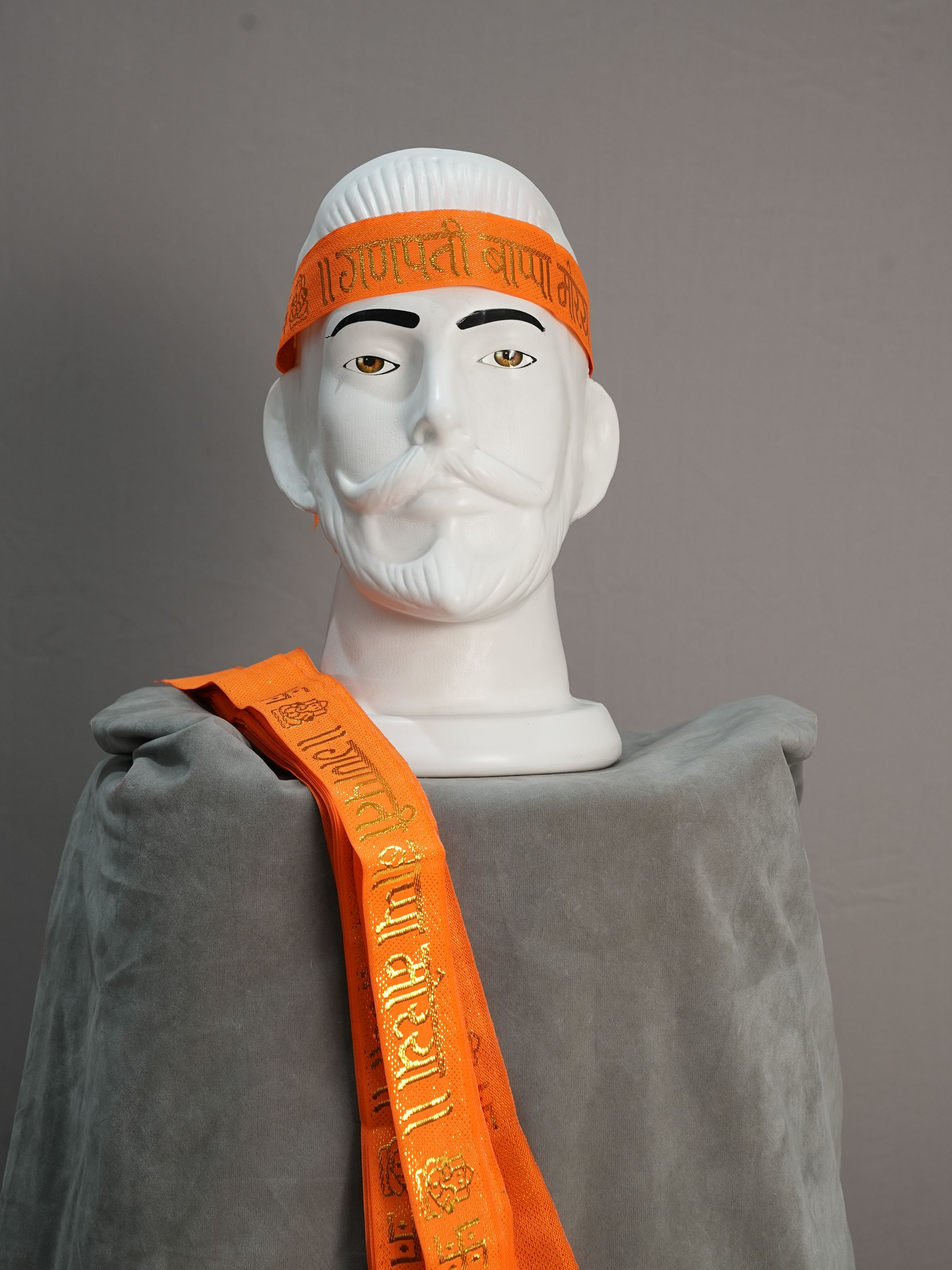 Ganesh Ji Orange Colour Head Ribbon
