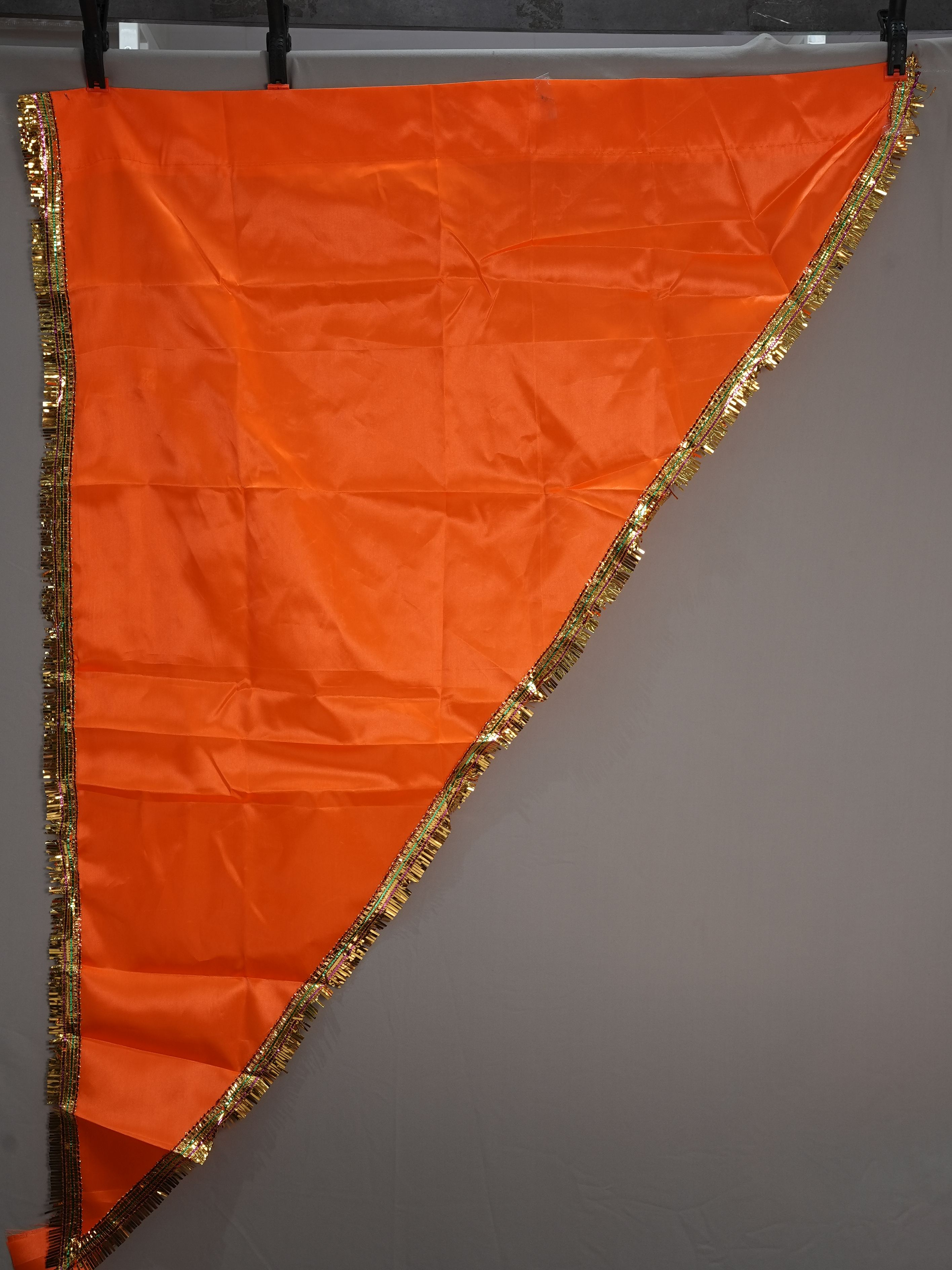 Maheshwari Fancy Store - Plain Orange Colour Jhanda 40x60 Inc