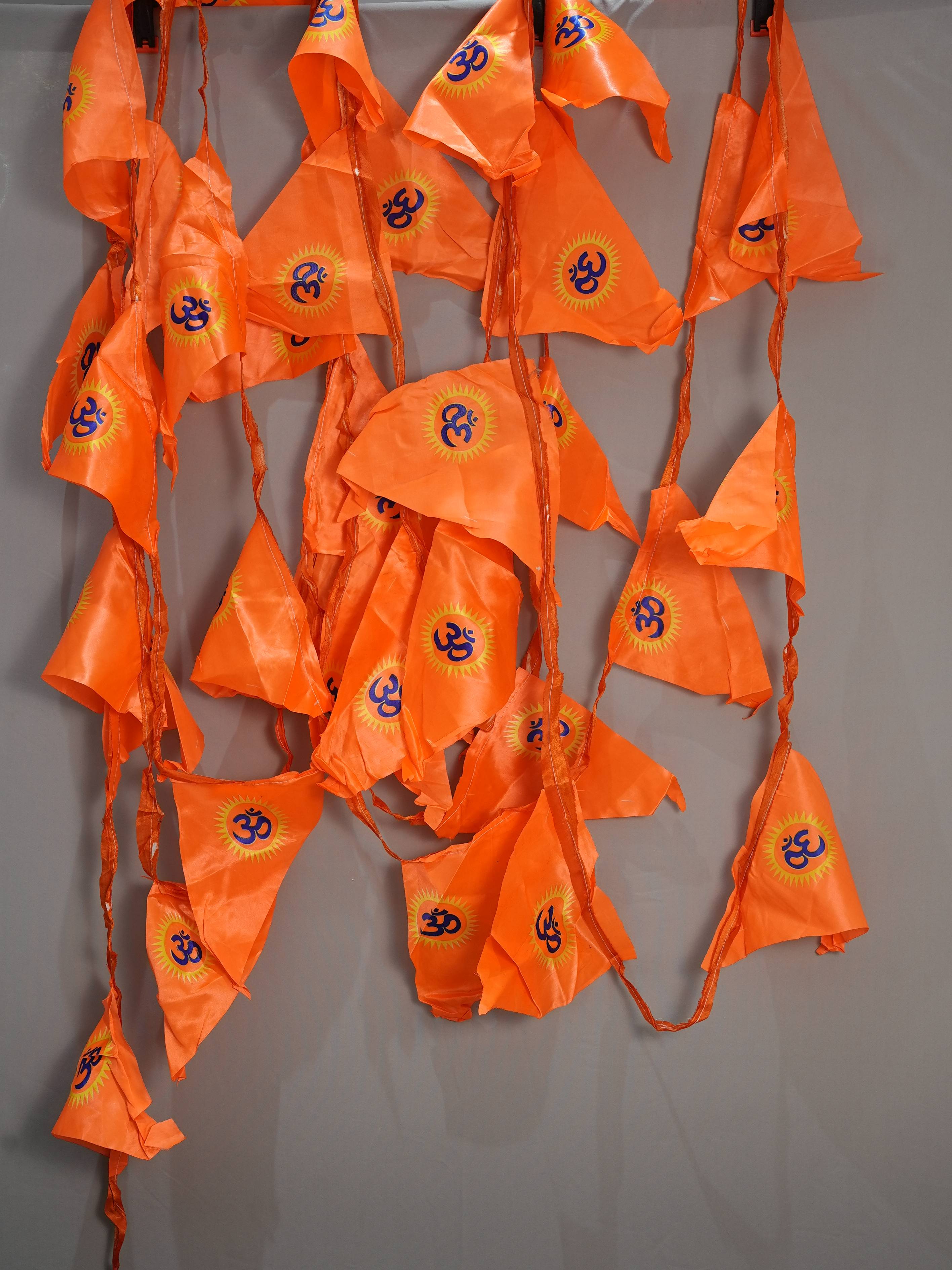 Maheshwari Fancy Store - Om Orange Colour Jhanda 125 Ft