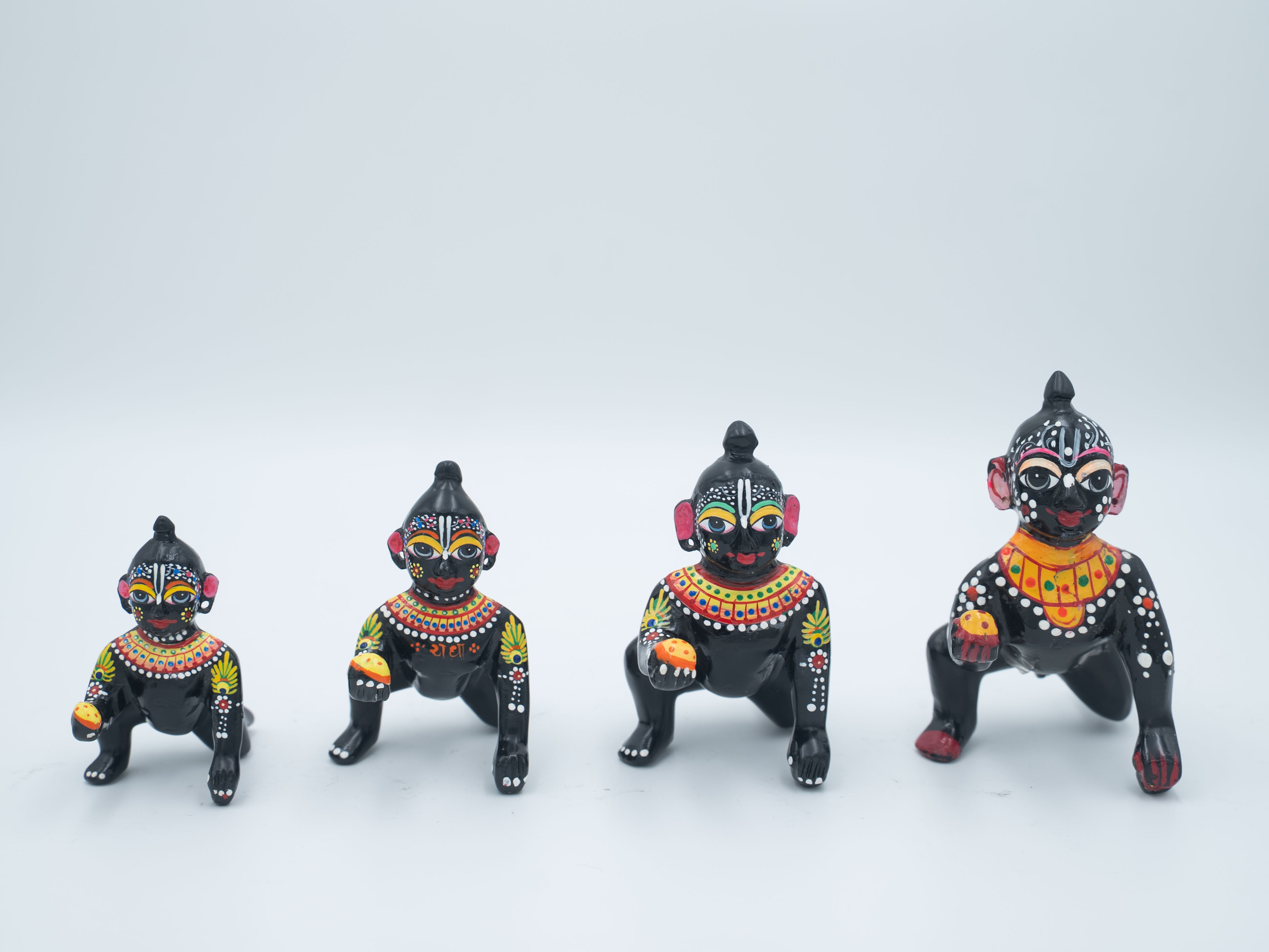 Maheshwari Fancy Store - Laddu Gopal Black Brass Painting