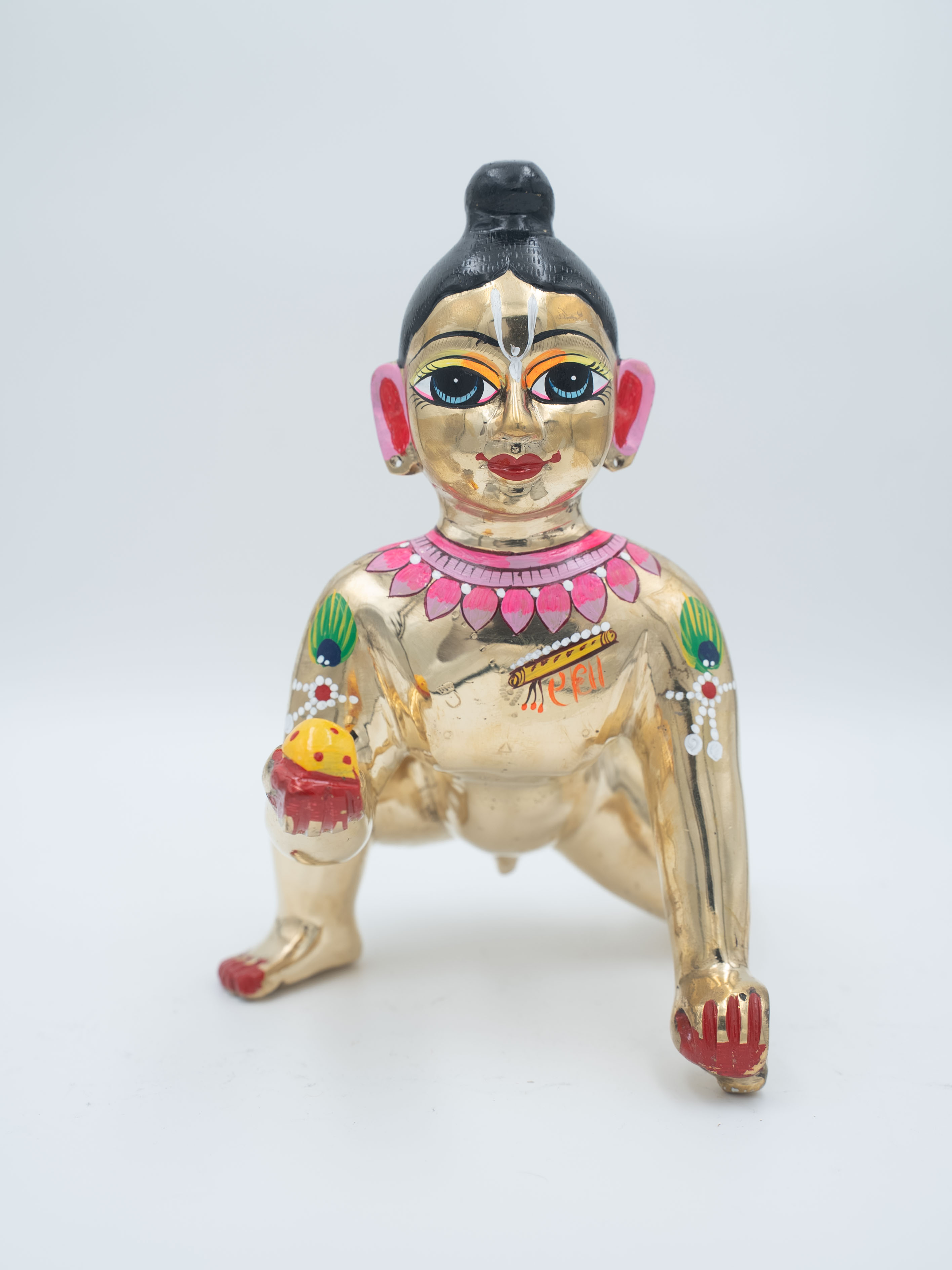 Maheshwari Fancy Store - Laddu Gopal Brass Painting
