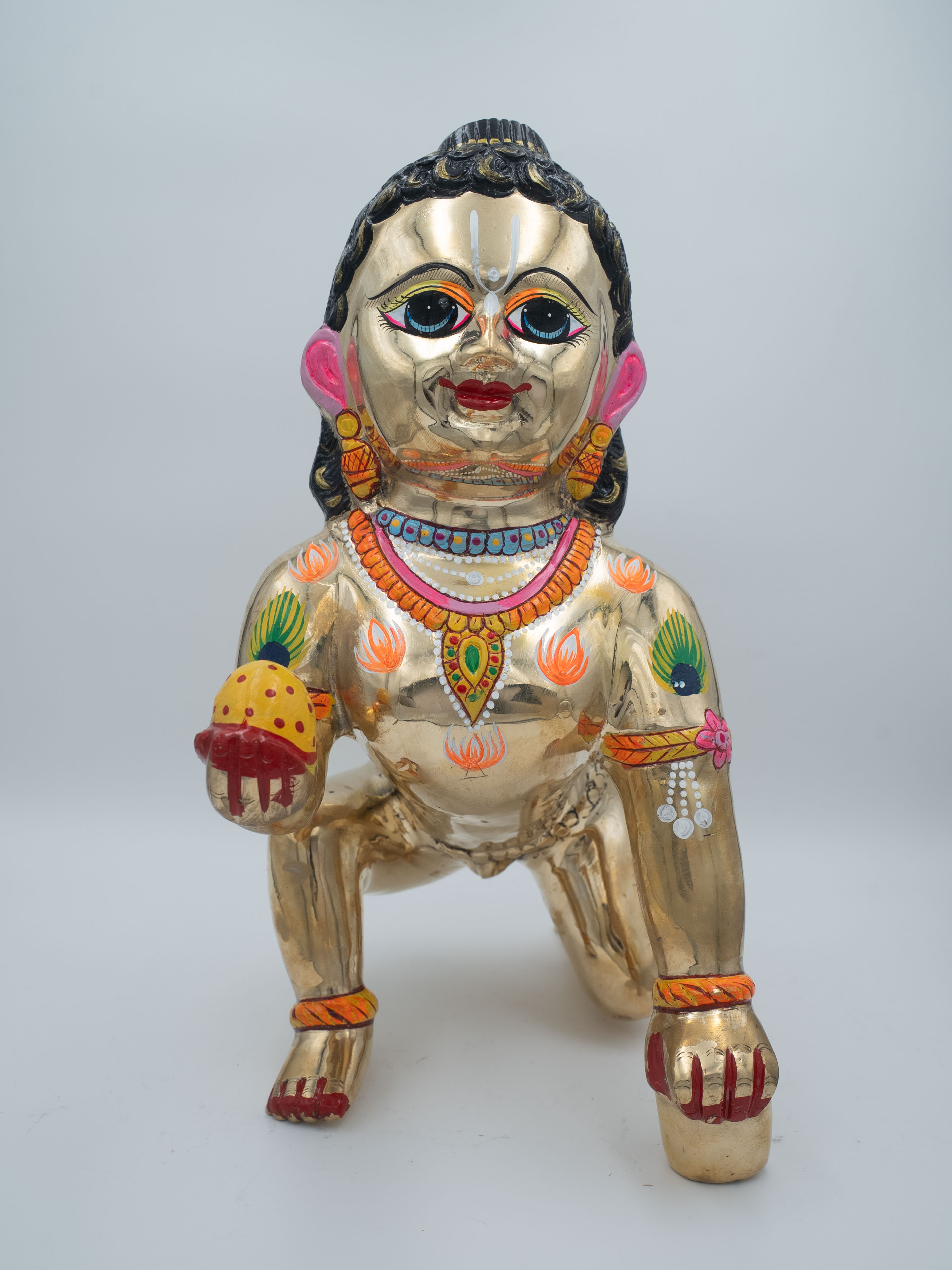 Maheshwari Fancy Store - Laddu Gopal Brass Painting