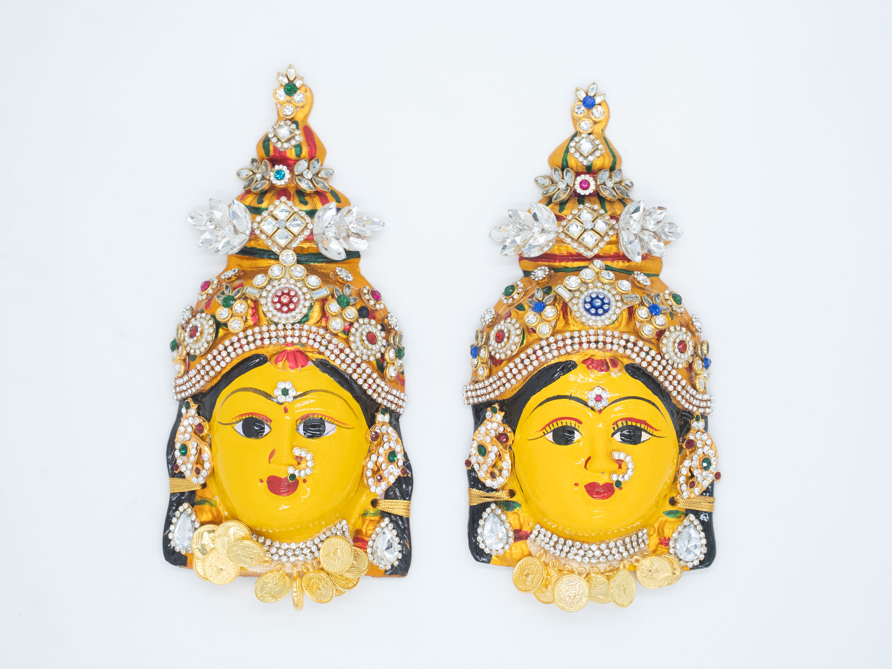 Maheshwari Fancy Store - Varalakshmi Kundan Decoration Face