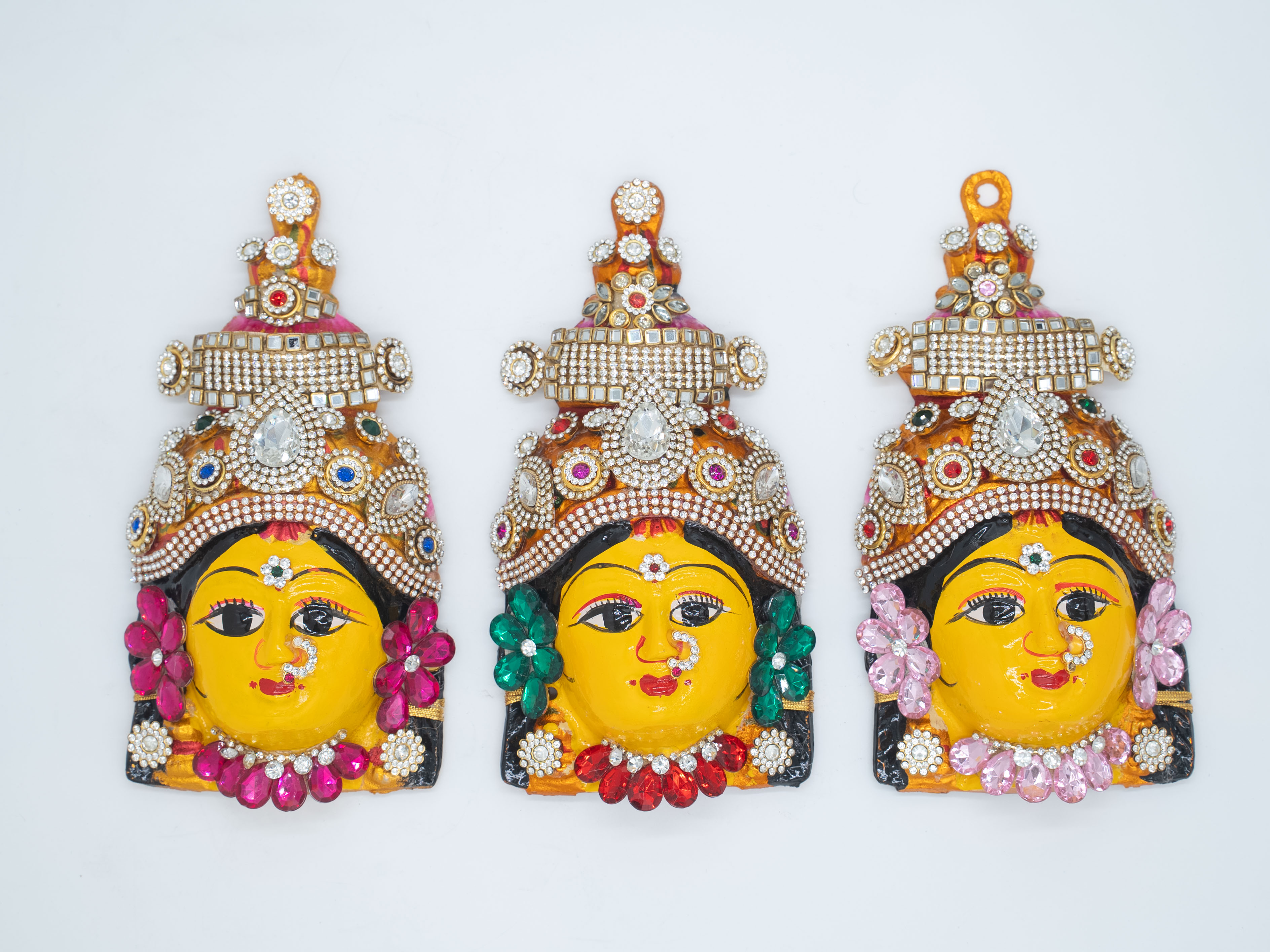 Maheshwari Fancy Store - Varalakshmi Kundan Decoration Face