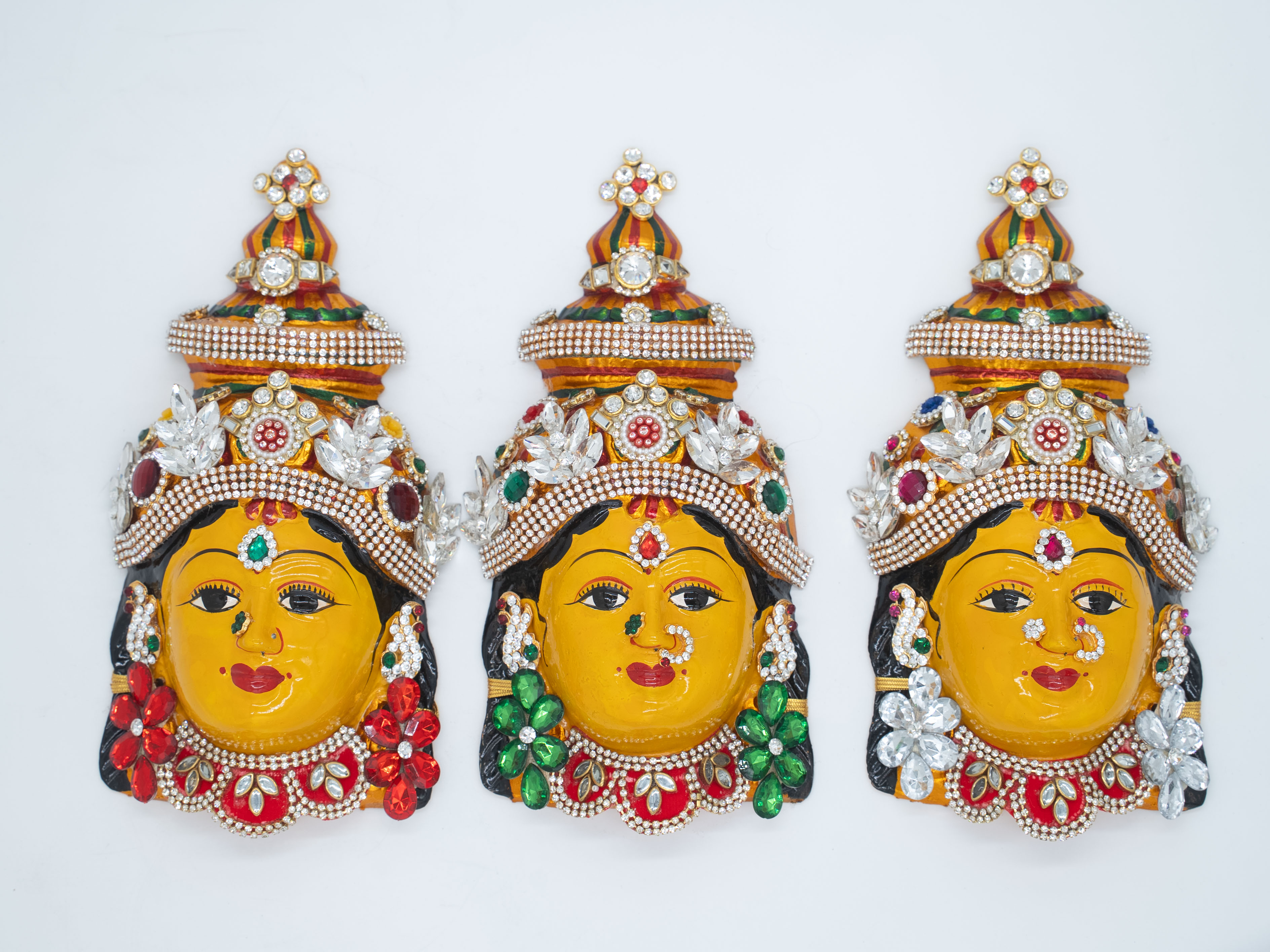 Maheshwari Fancy Store - Varalakshmi Kundan Decoration Face