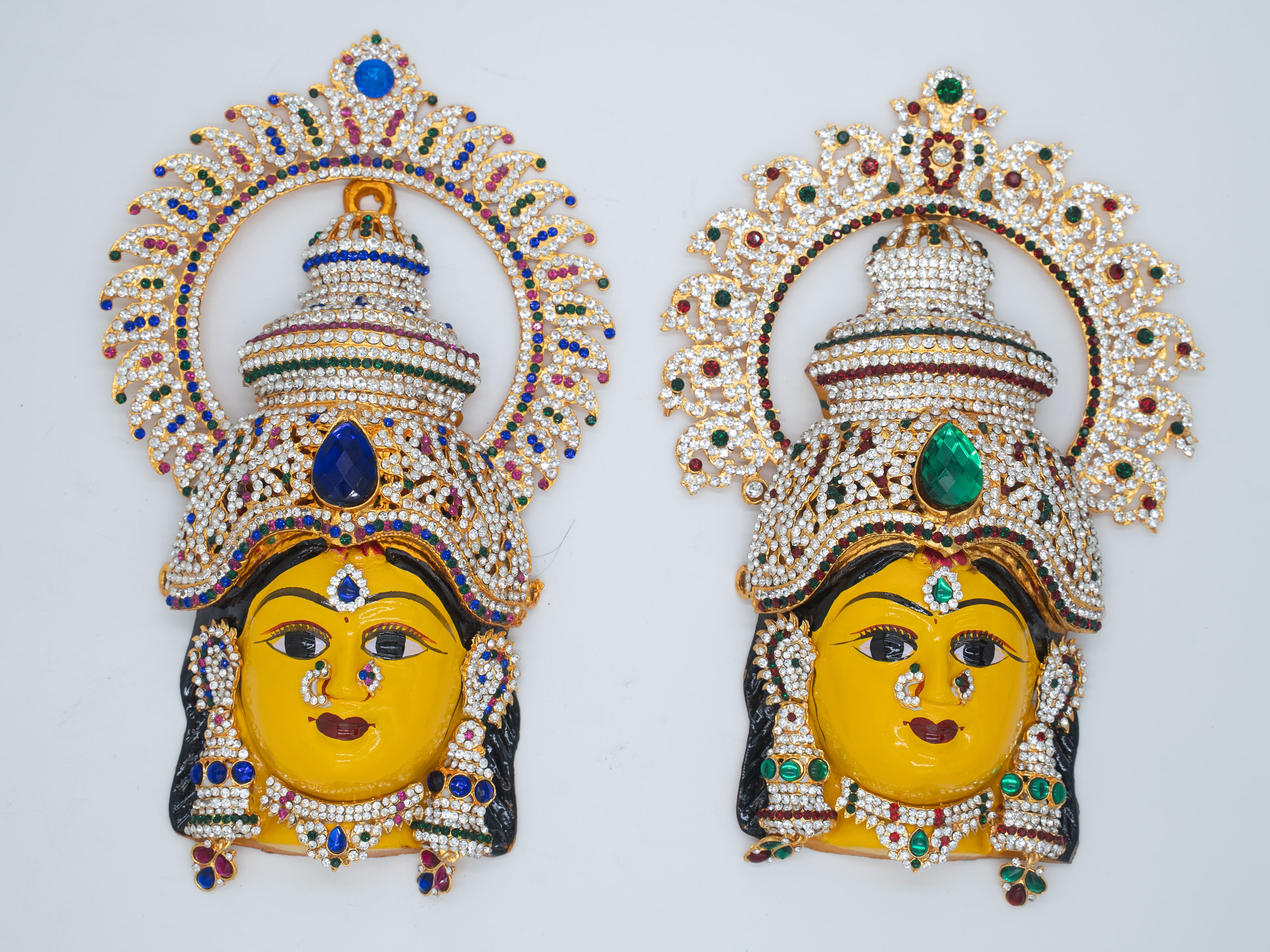 Maheshwari Fancy Store - Varalakshmi Stone Chakram Decoration Face