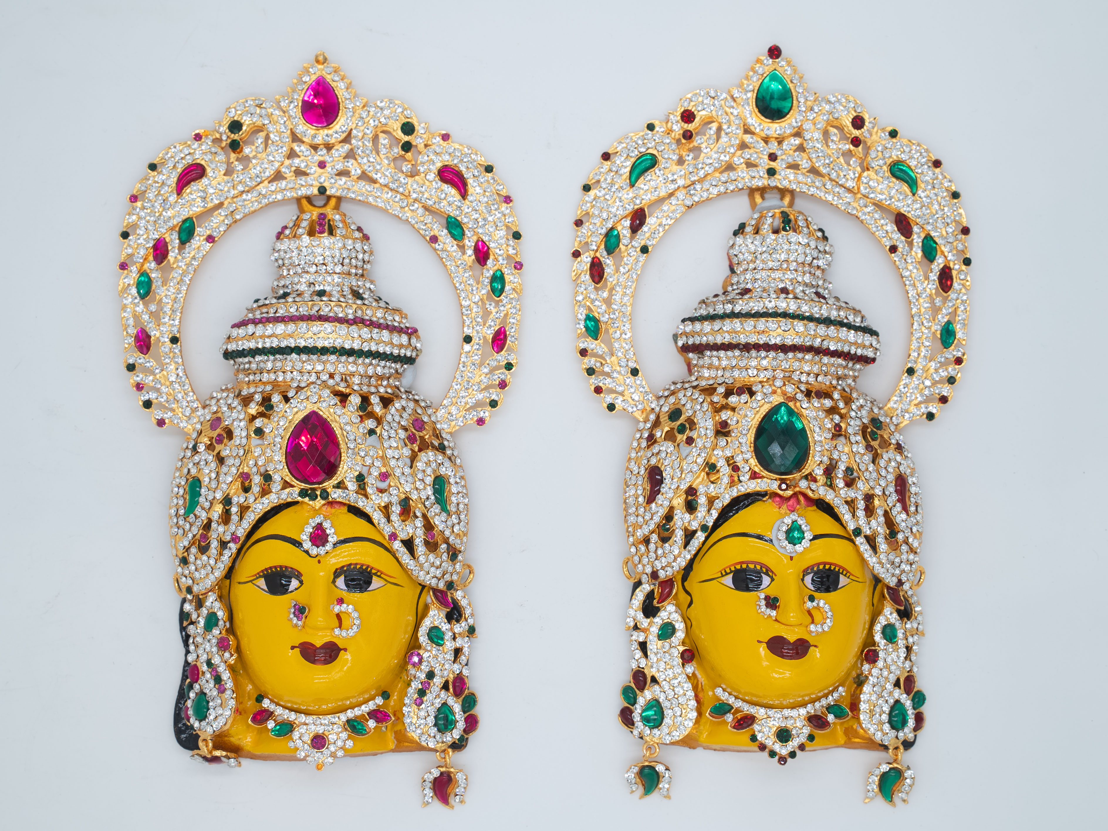 Maheshwari Fancy Store - Varalakshmi Stone Chakram Decoration Face