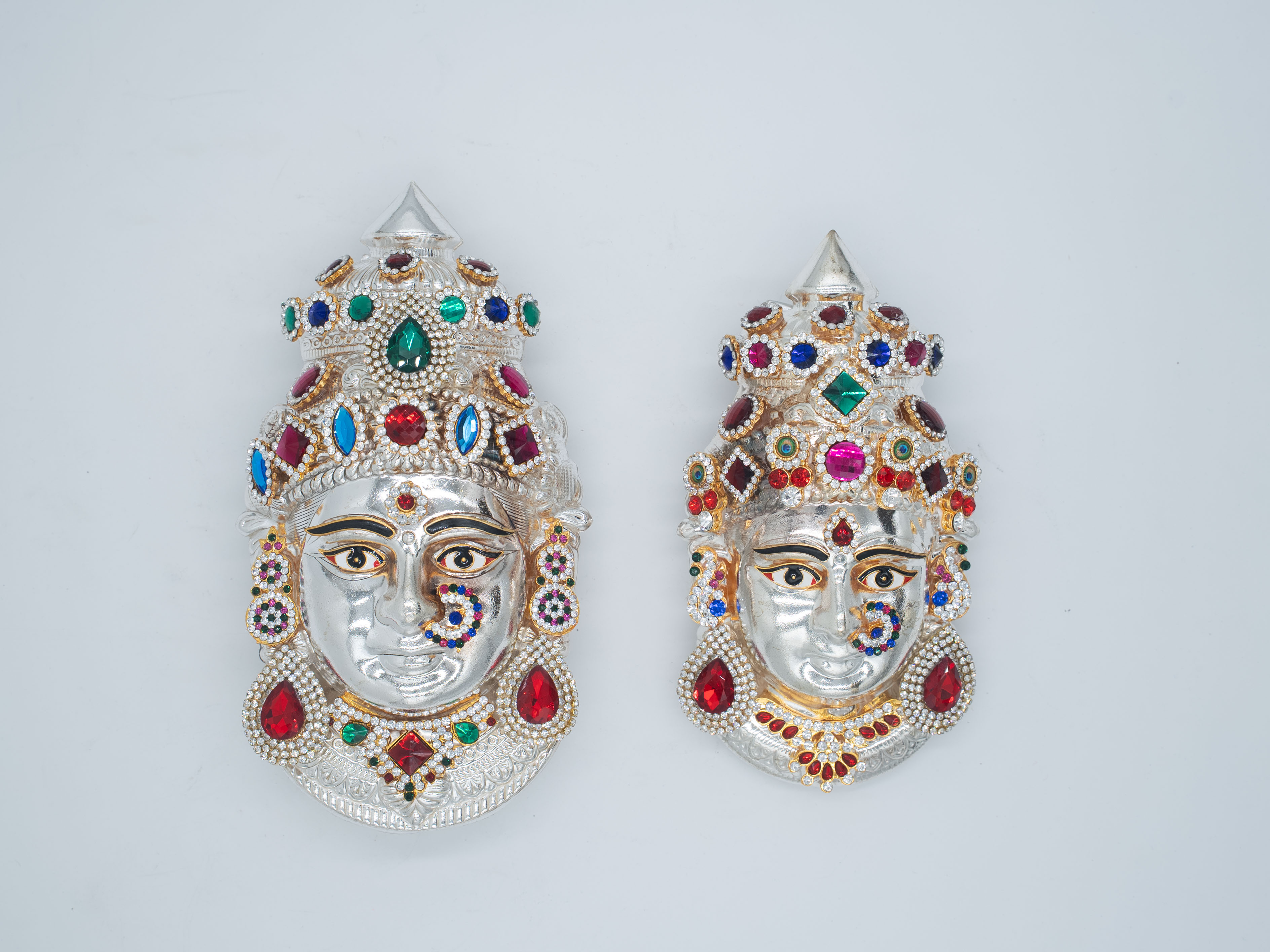 Maheshwari Fancy Store - Varalakshmi German Silver Decoration Face