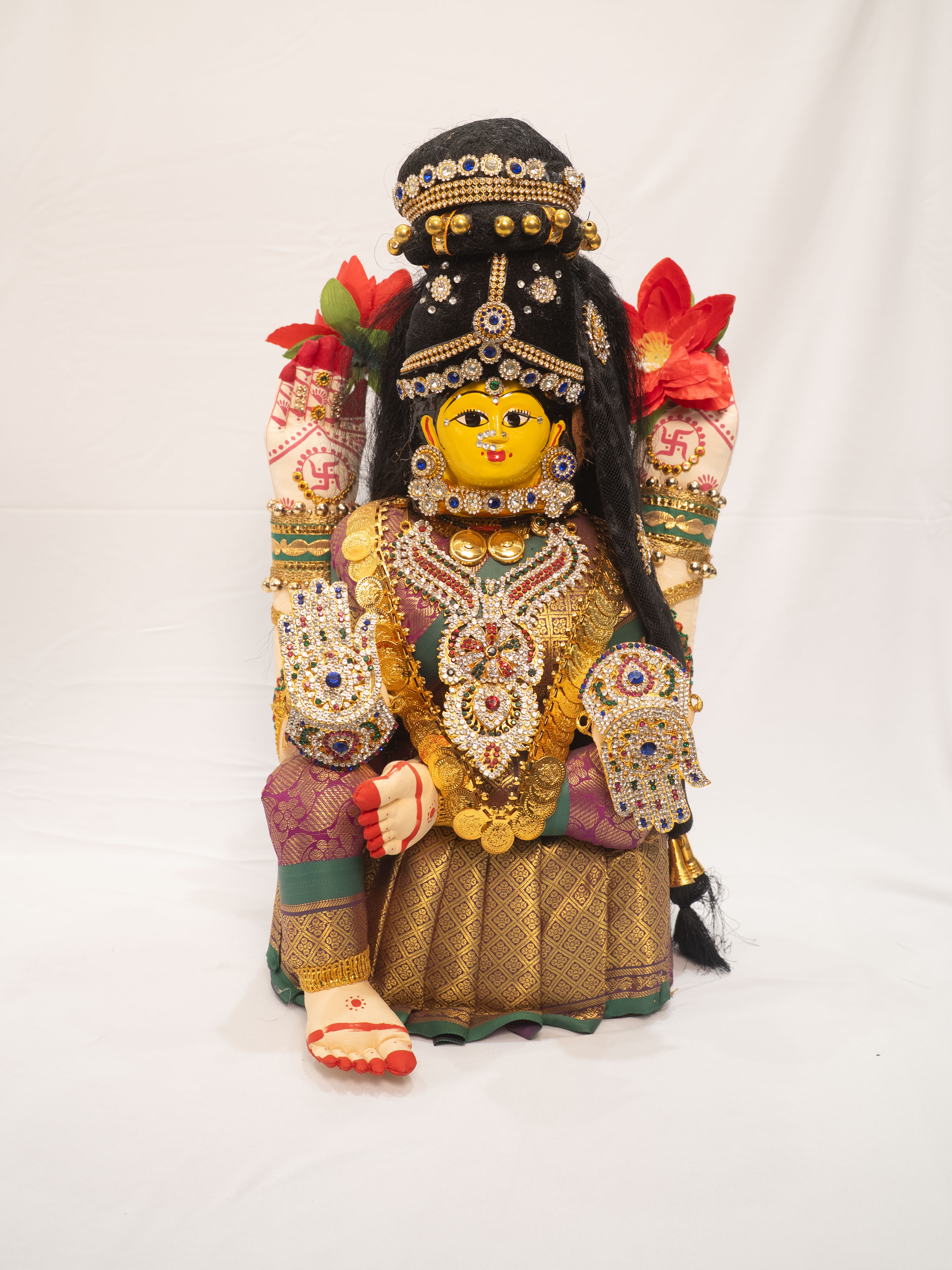 Maheshwari Fancy Store - Varalakshmi Stone Decoration Body