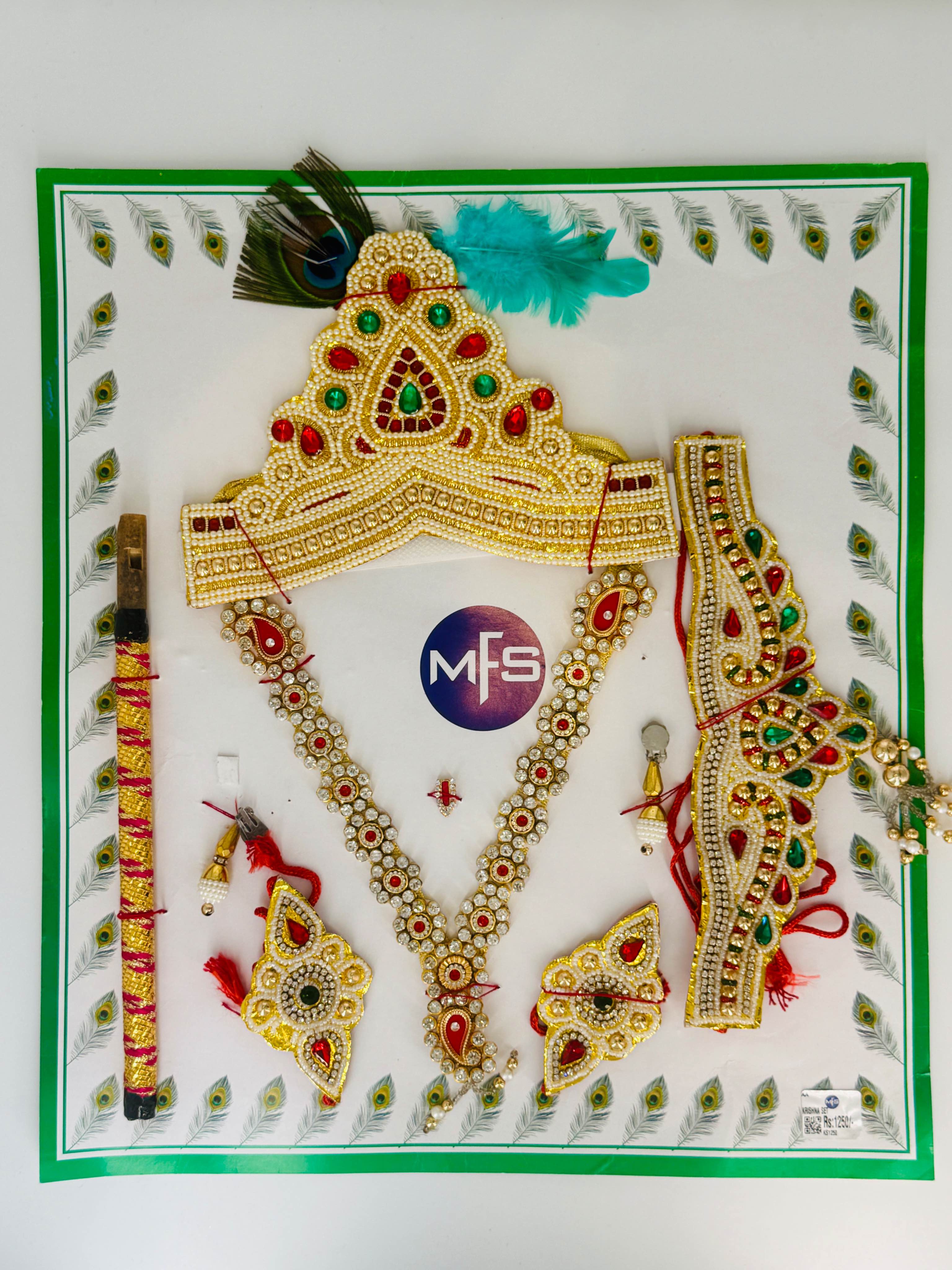 Kids krishna Jewellery Set
