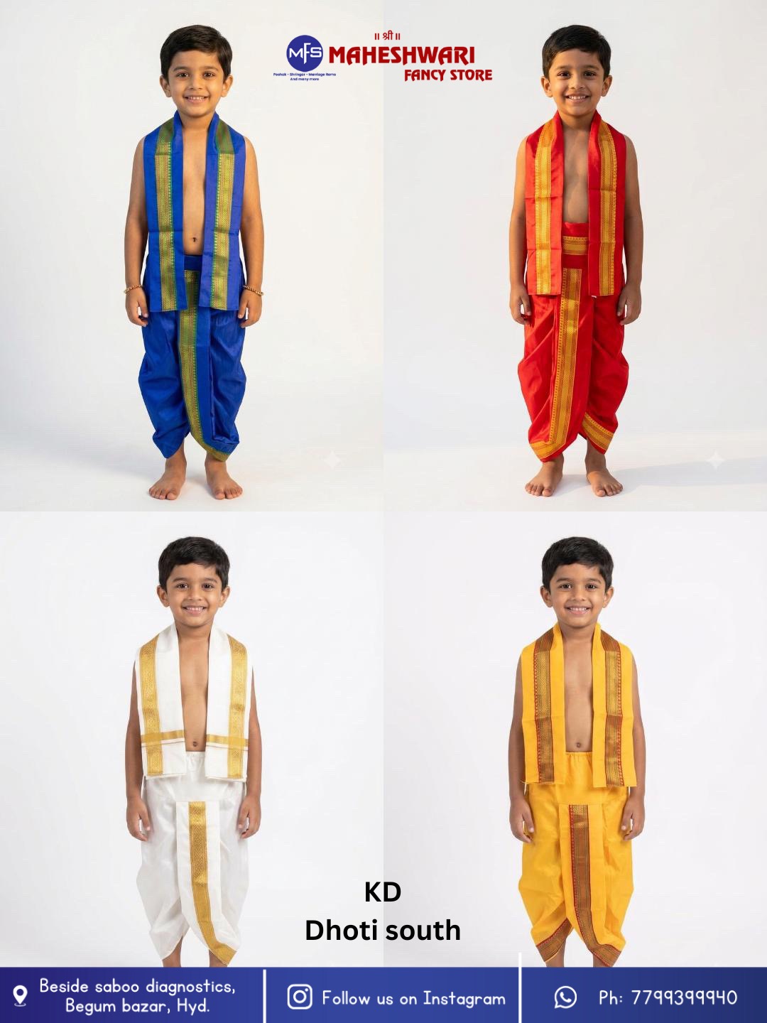 South Dhoti Krishna Dress