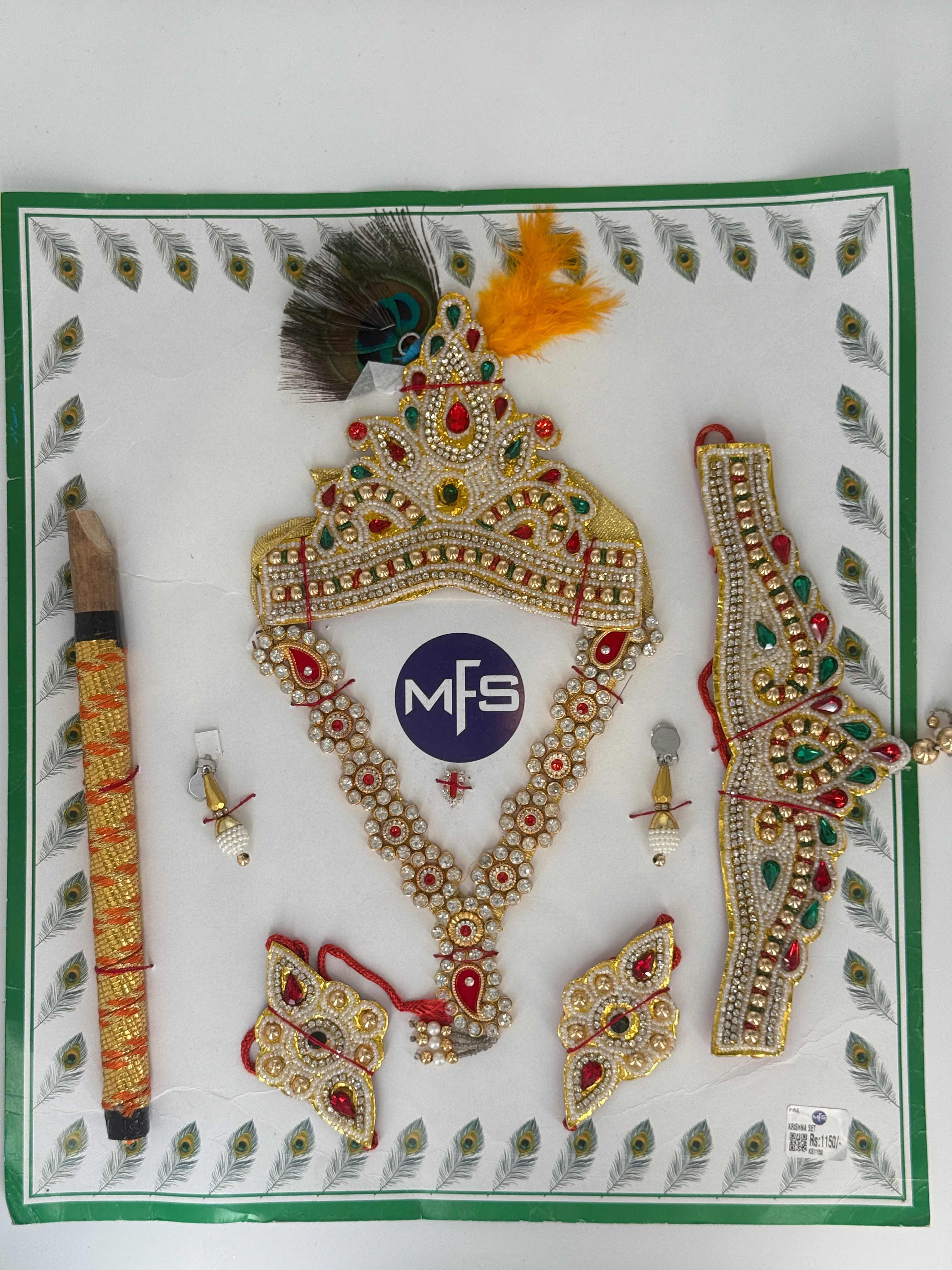 Kids krishna Jewellery Set