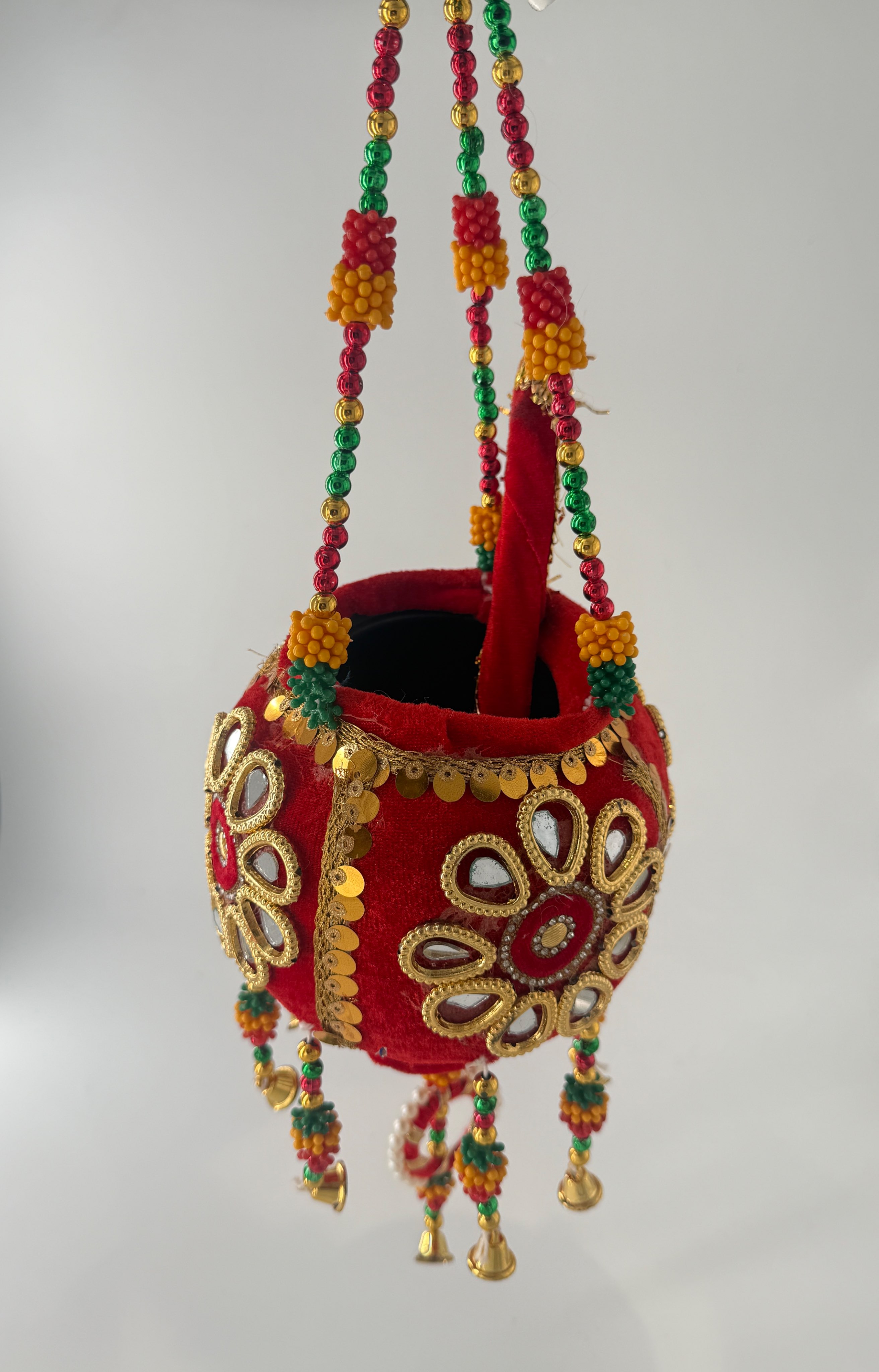 Decorative Mirror Kundan Makhan Handi