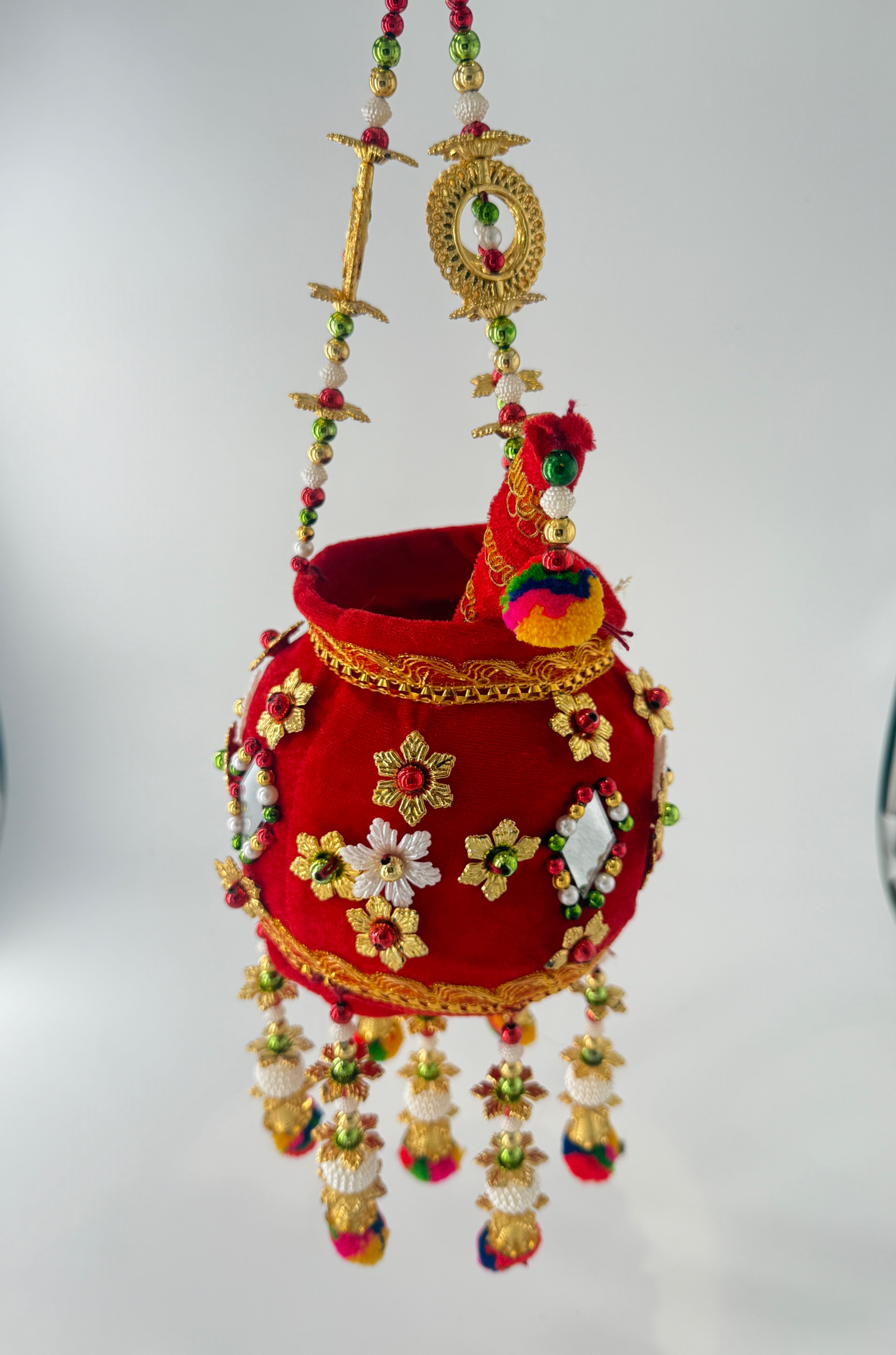 Decorative Hanging Flowers Makhan Handi