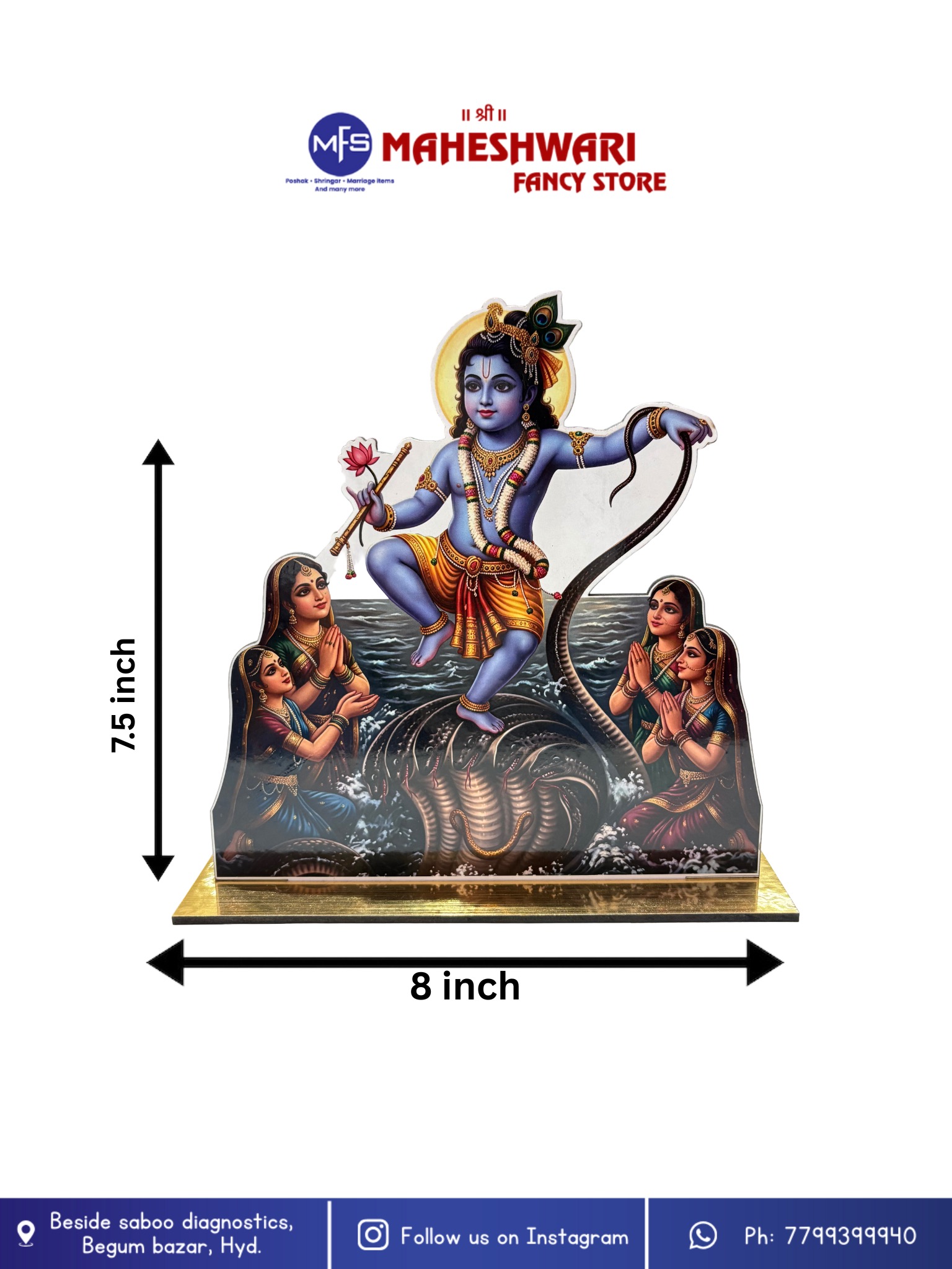 Kaliya Naag Leela Cutout