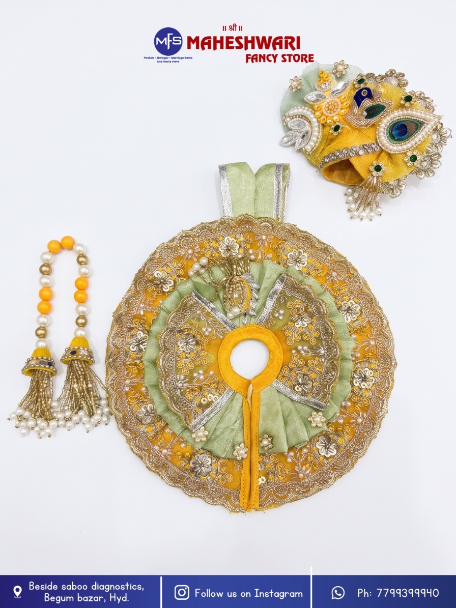 Fancy Laddugopal Poshak and Laxmi Ganesh Poshak