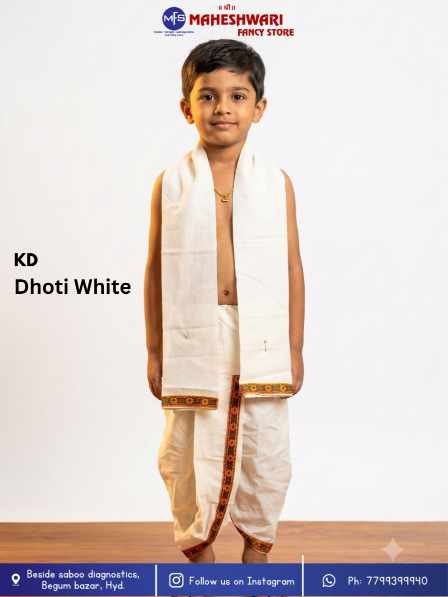White Dhoti Krishna Dress