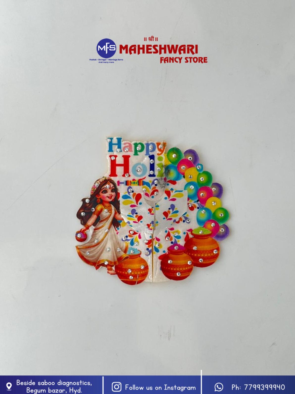 Maheshwari Fancy Store - Laddugopal Holi Special Poshak