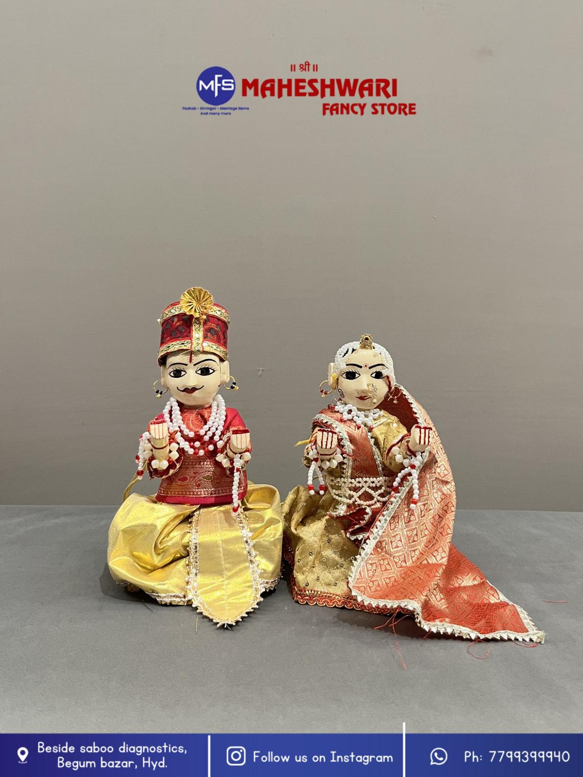 Maheshwari Fancy Store - Gangaur Set 9 Inch