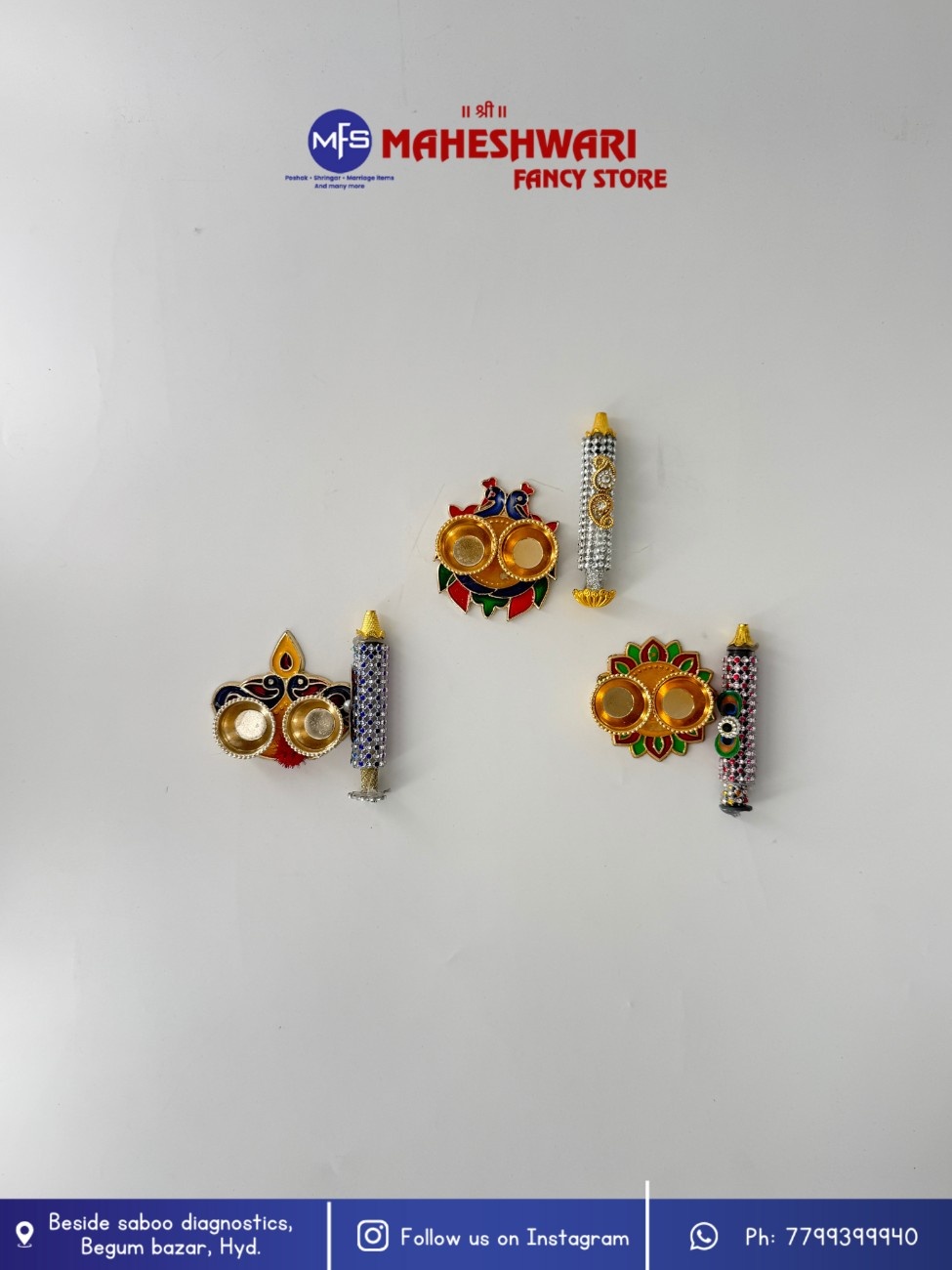 Maheshwari Fancy Store - Decorated Bucket and Pichkari Set
