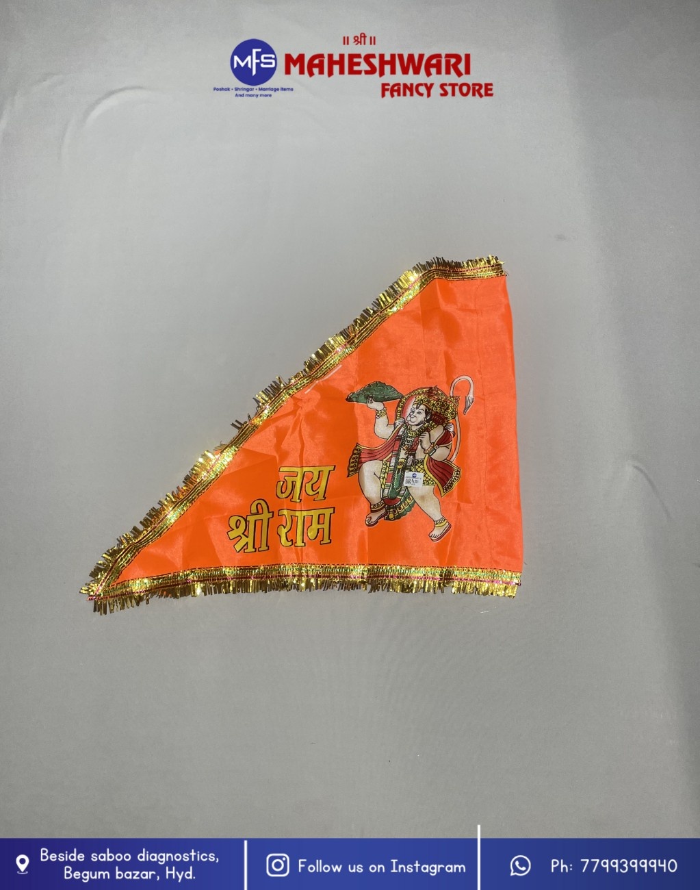 Maheshwari Fancy Store - Flying Hanuman Jhanda 1 no