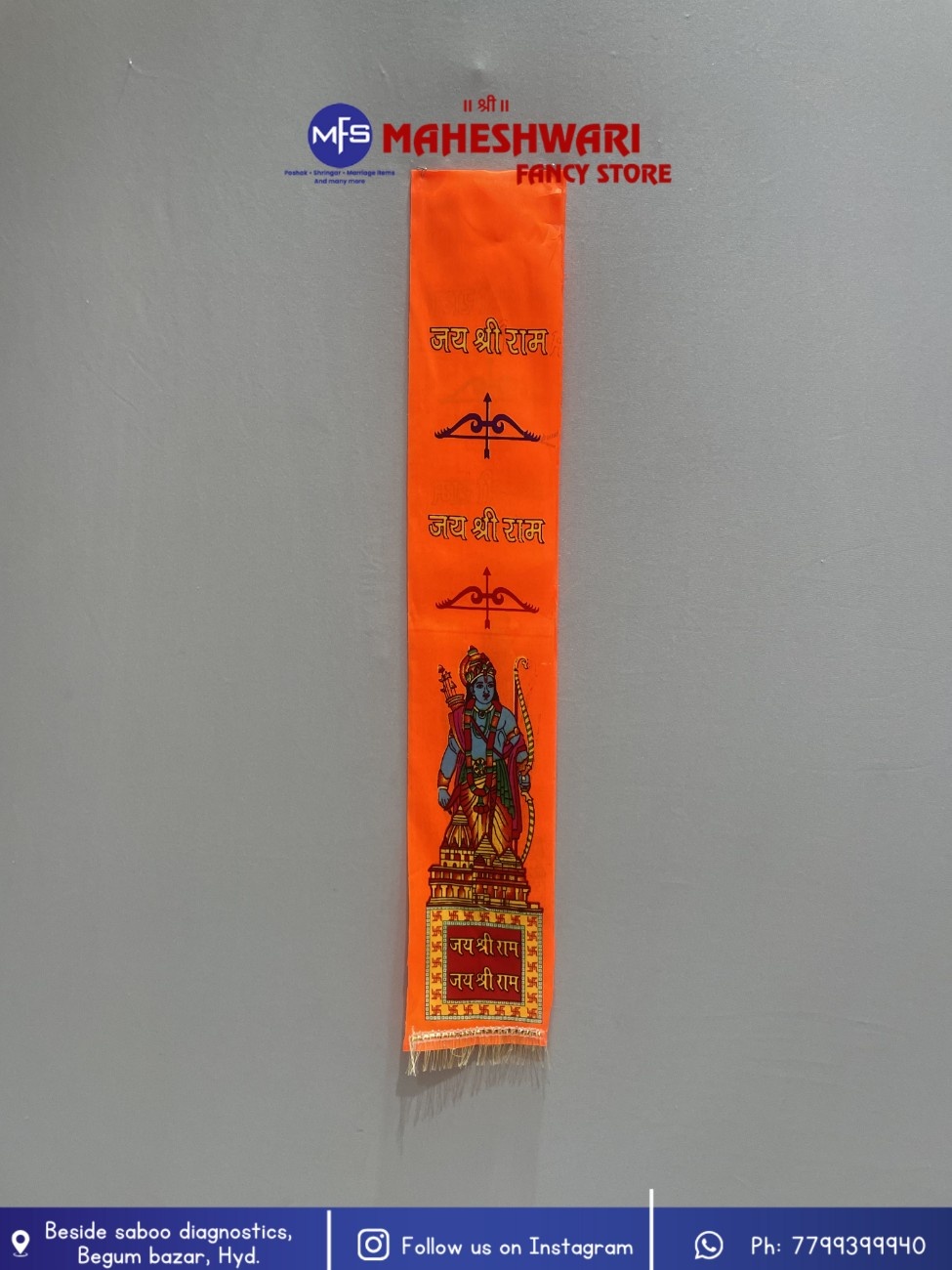Maheshwari Fancy Store - Orange Ram Duppata
