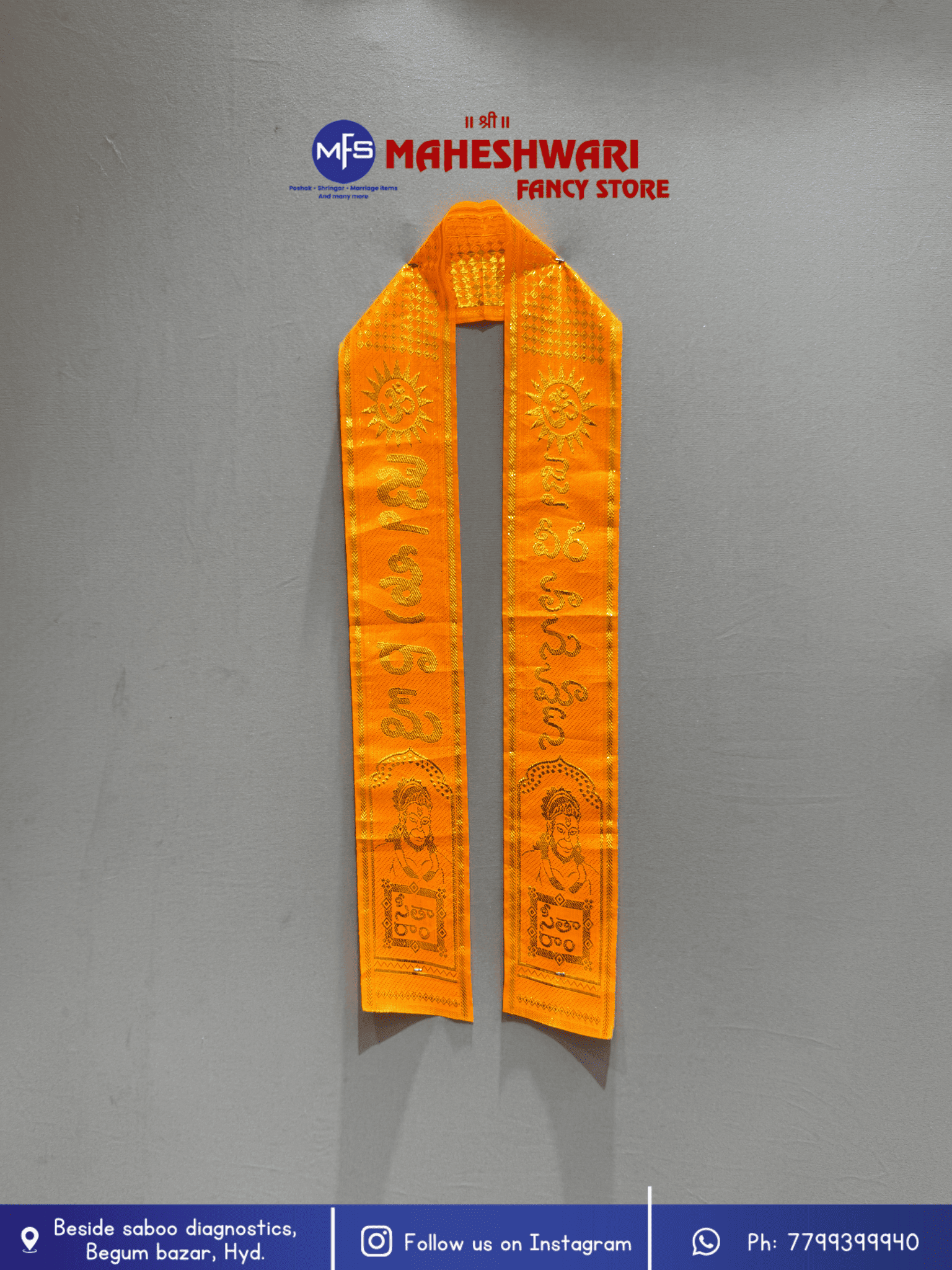 Fancy Orange Ram Duppata