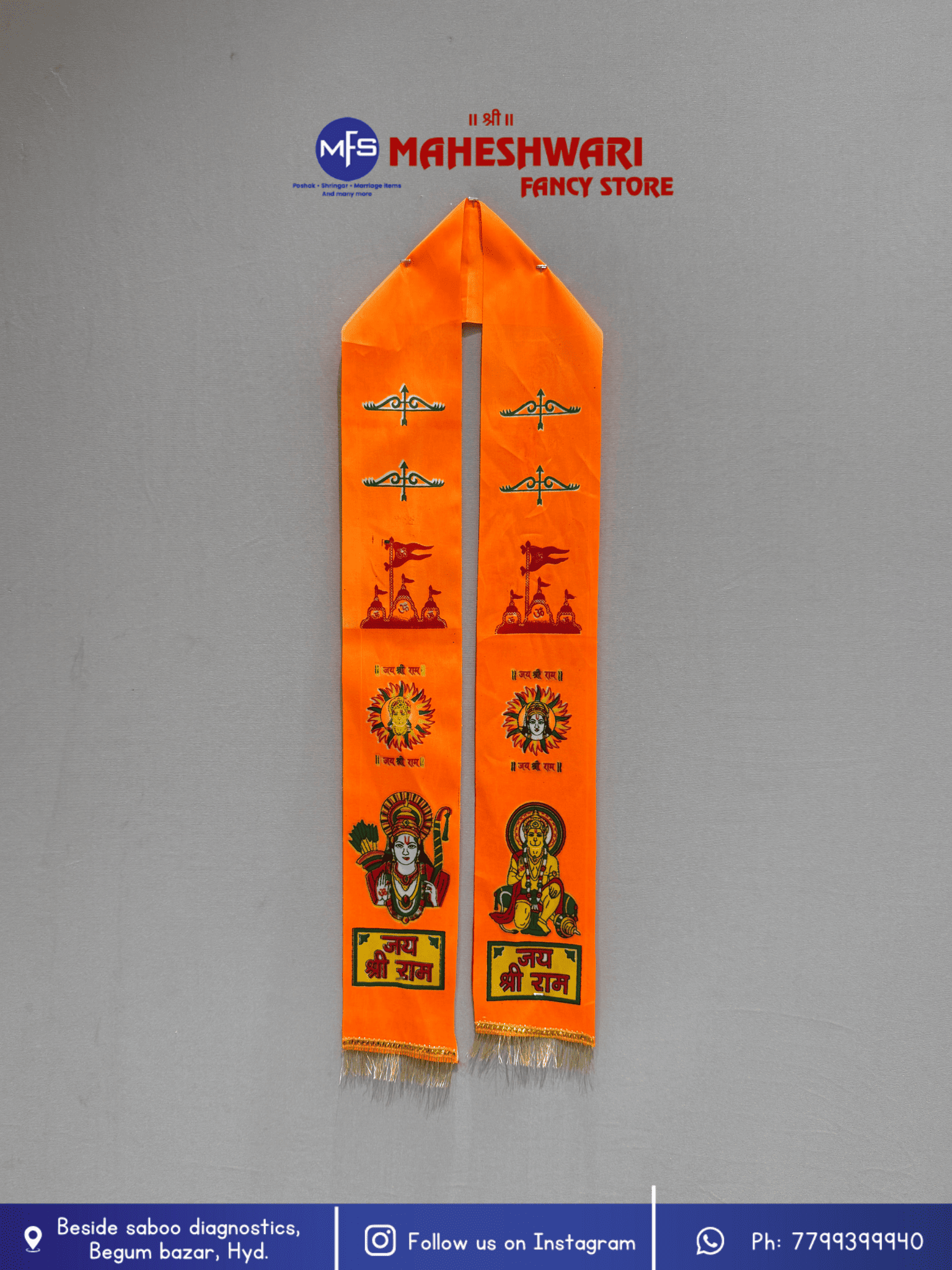 Sree Ram Orange Duppata