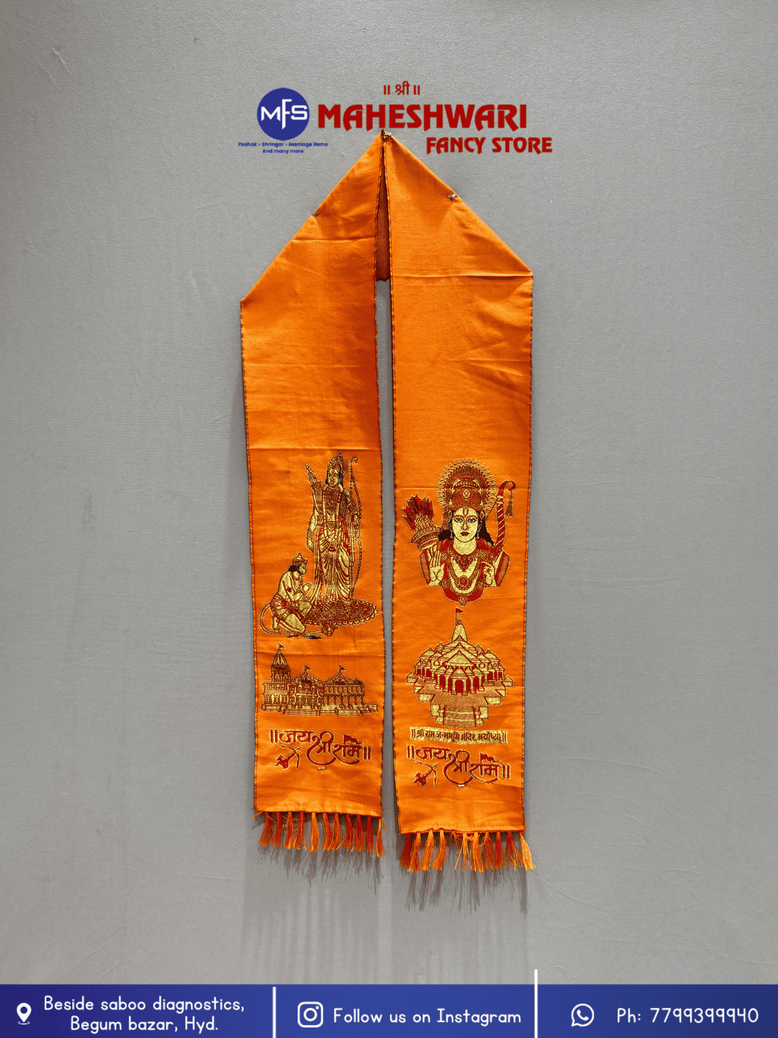 Orange Ram Dupatta