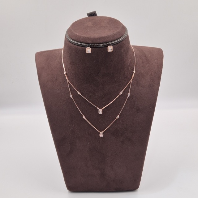 Shri Modi Jewellers - Drop Classic Silver Necklace Set