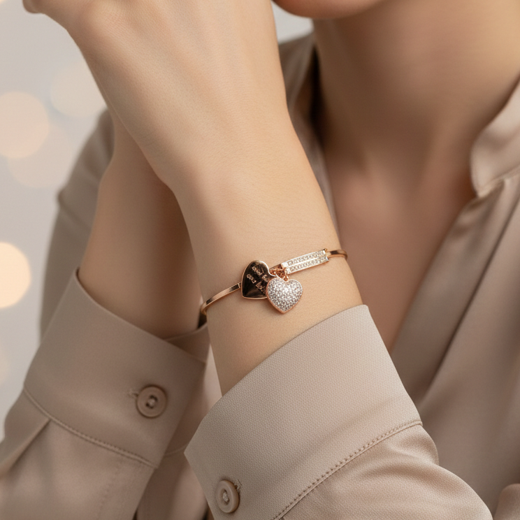 Shri Modi Jewellers - Bow Charm Silver Bracelet